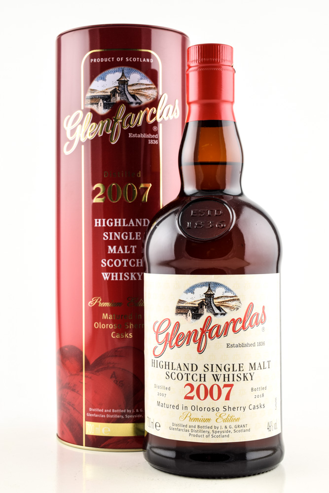 Glenfarclas 2007/2018 Oloroso Sherry casks 46%vol. 0,7l Glenfarclas 2007/2018 Oloroso Sherry casks 46%vol. 0,7l