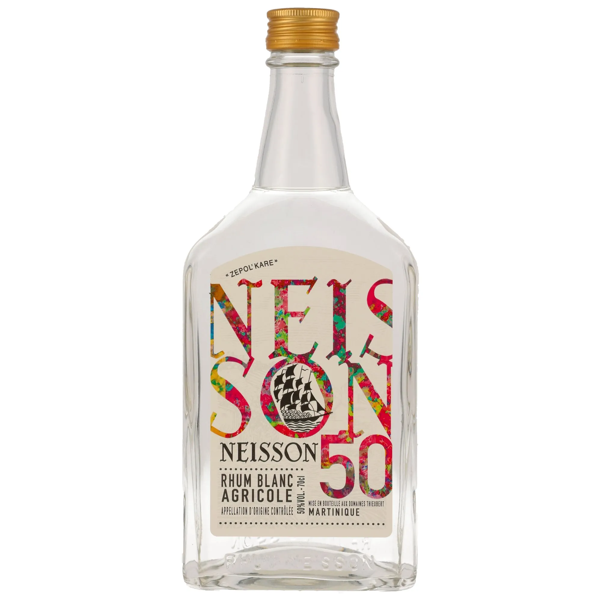 Neisson Rhum Blanc 50% Artikel haben verschiedenfarbige Etiketten!