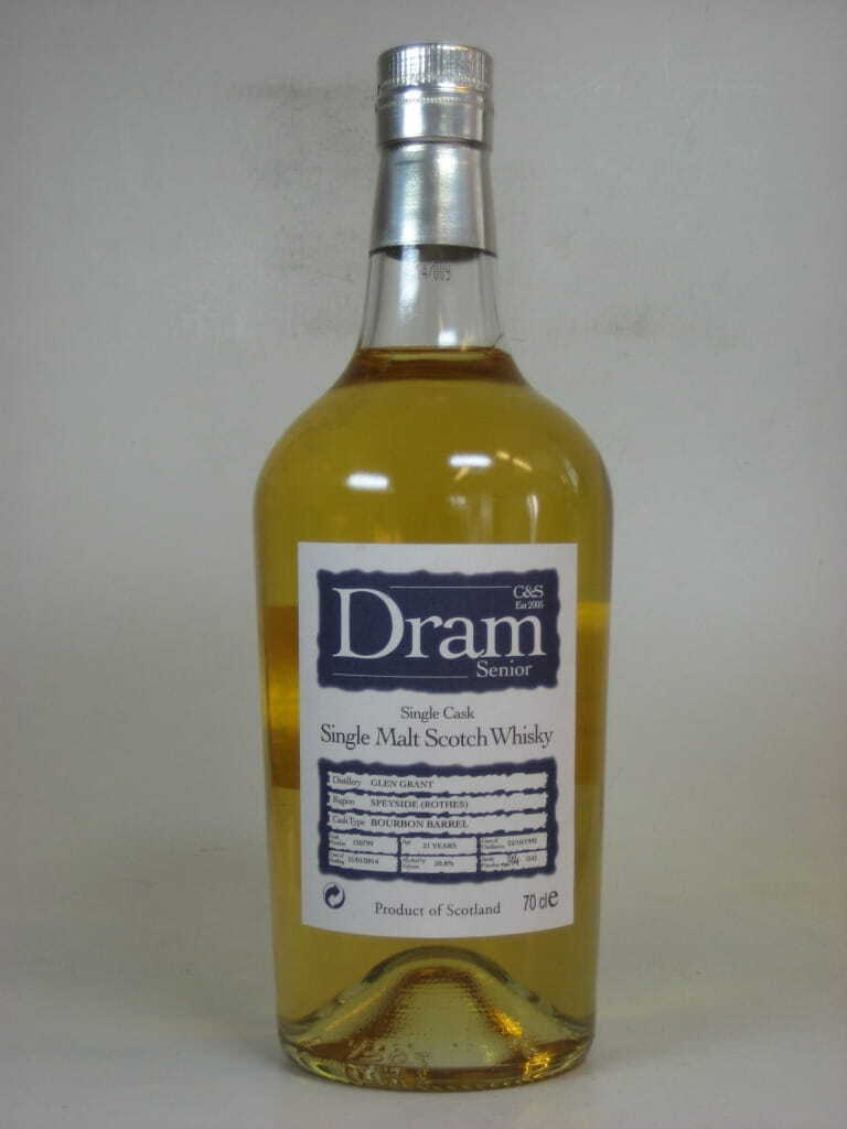 Glen Grant 21 Jahre Bourbon Barrel #130799 C&S Dram Senior 50,8%vol. 0,7l
