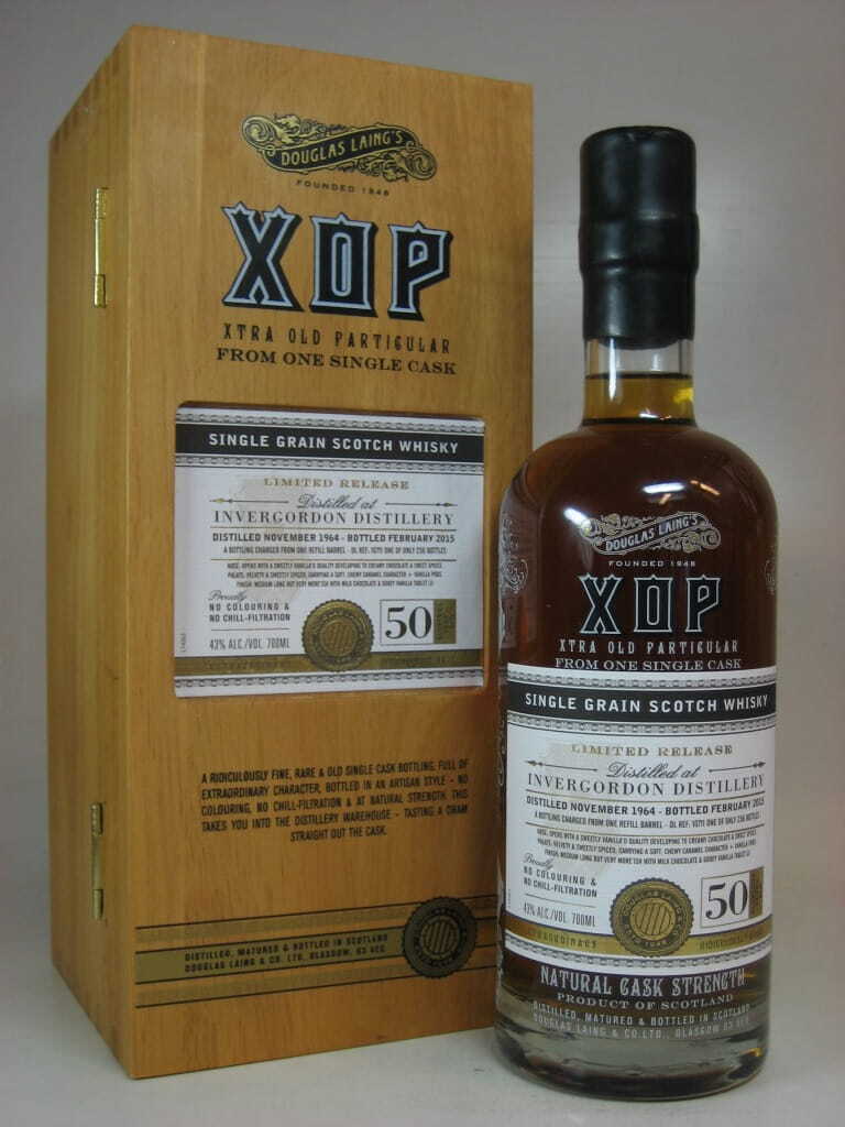 Invergordon 50 Year Old 1964/2015 Refill barrel Douglas Laing XOP 43% vol. 0,7l Invergordon 50 Year Old 1964/2015 Refill barrel Douglas Laing XOP 43% vol. 0,7l