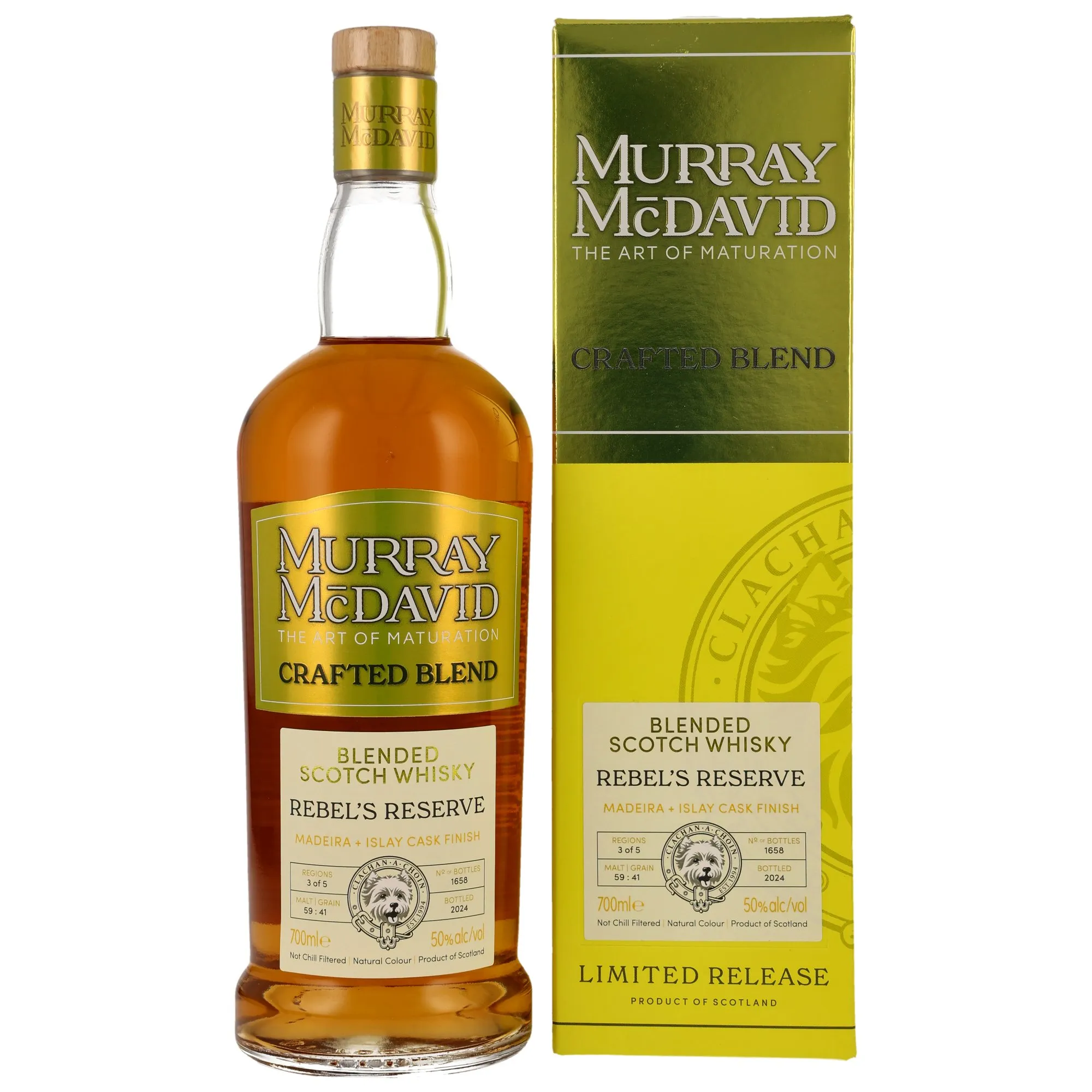 Murray McDavid Rebel's Reserve Blend, Madeira & Islay Cask, Batch No. 3, Murray McDavid, 50%