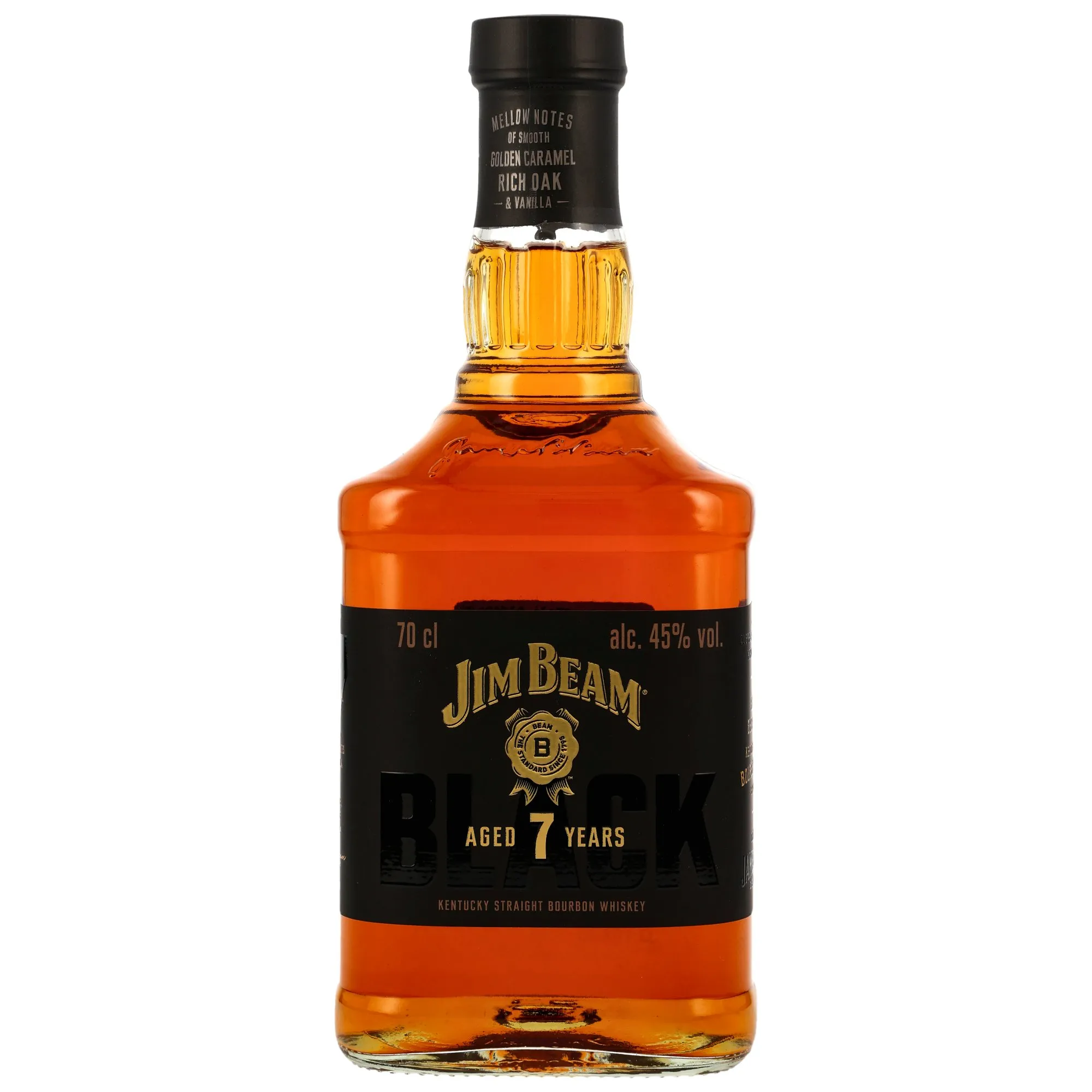 Jim Beam Black Label 7 Year Old, New Charred Oak Cask, 45%