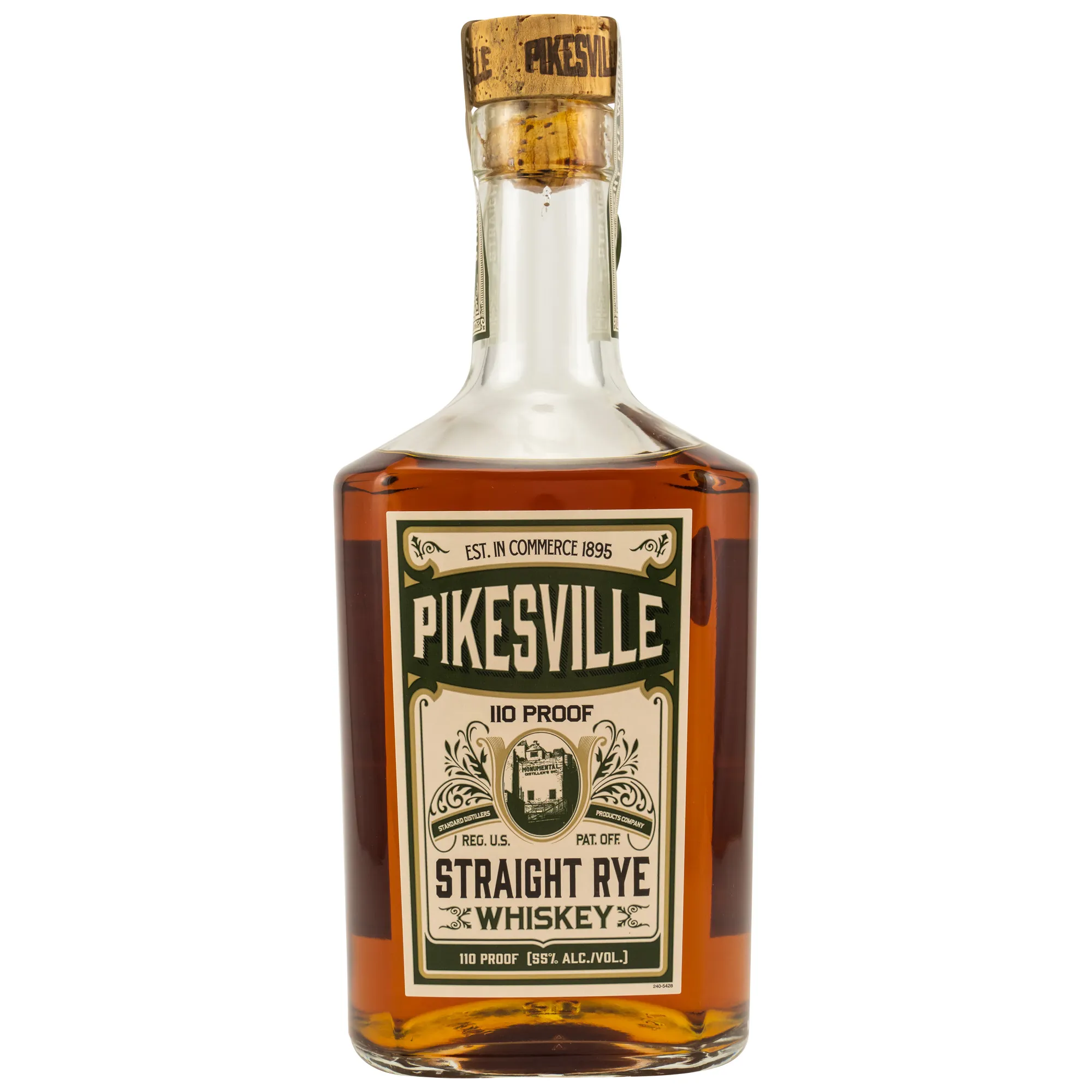 Pikesville Straight Rye Whiskey 6 Year Old, New Charred Oak Cask, 2015, 55%