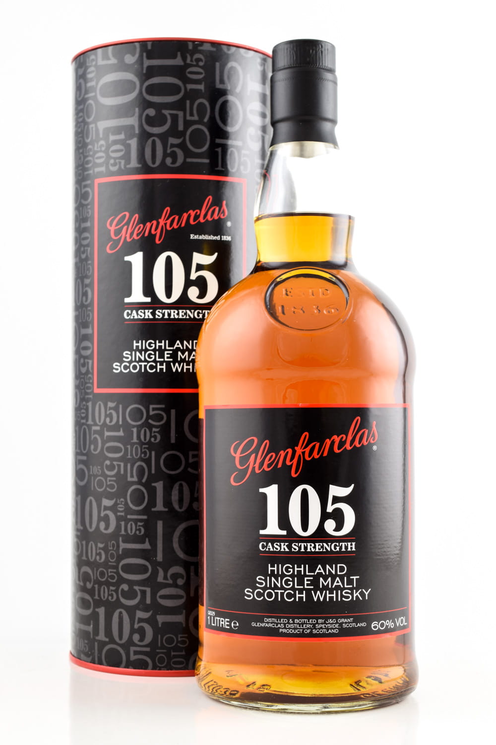 Glenfarclas 105 Cask Strength, Oloroso Sherry & Bourbon Cask, 60%, 1L