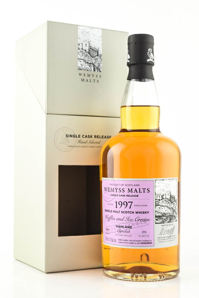 "Waffles and Ice Cream" 1997/2015 Single Sherry Hogshead Clynelish Wemyss Malts 54.2% vol. 0,7l "Waffles and Ice Cream" 1997/2015 Single Sherry Hogshead Clynelish Wemyss Malts 54.2% vol. 0,7l