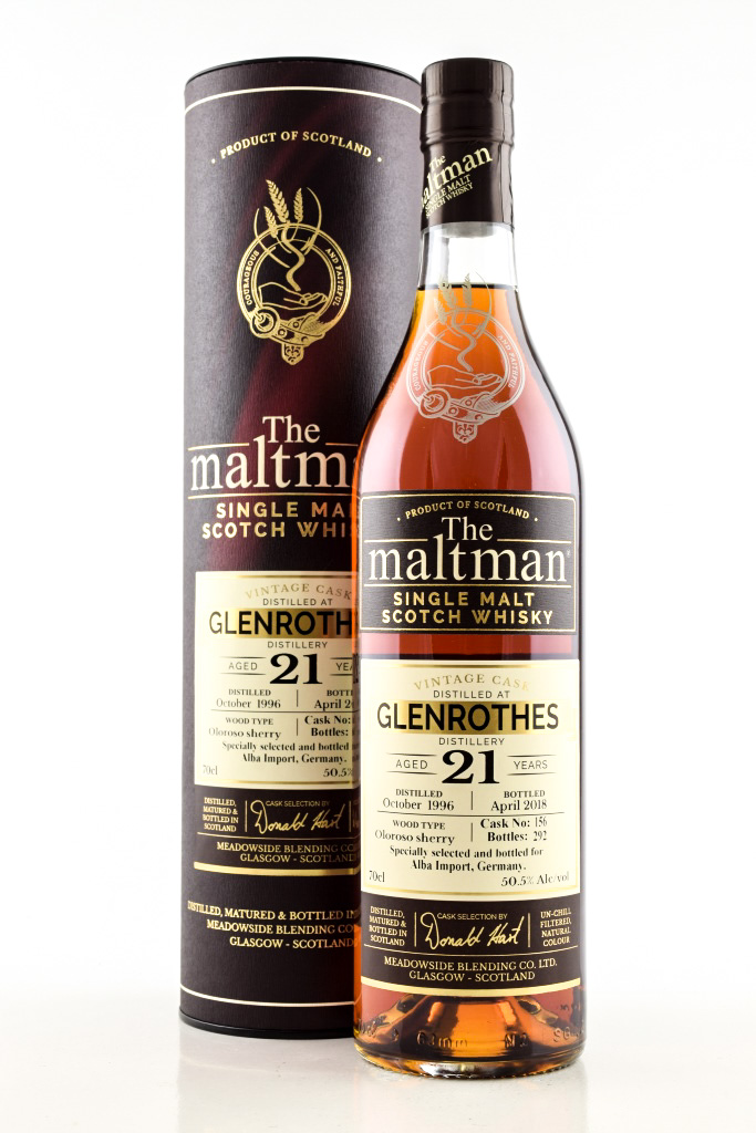 Glenrothes 21 Jahre 1996/2018 Oloroso Sherry #156 The Maltman 50,5%vol. 0,7l