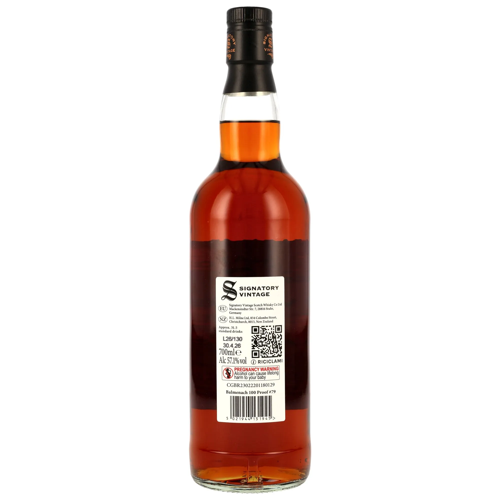 Balmenach 2016/2026 - 10 Jahre - 1st Fill Oloroso Sherry Butts Finish - Signatory 100 PROOF Edition #79