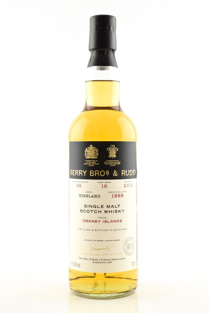 Orkney Islands 16 Year Old 1999/2018 Cask # 28 Berry Bros. & Rudd 53.6% vol. 0,7l