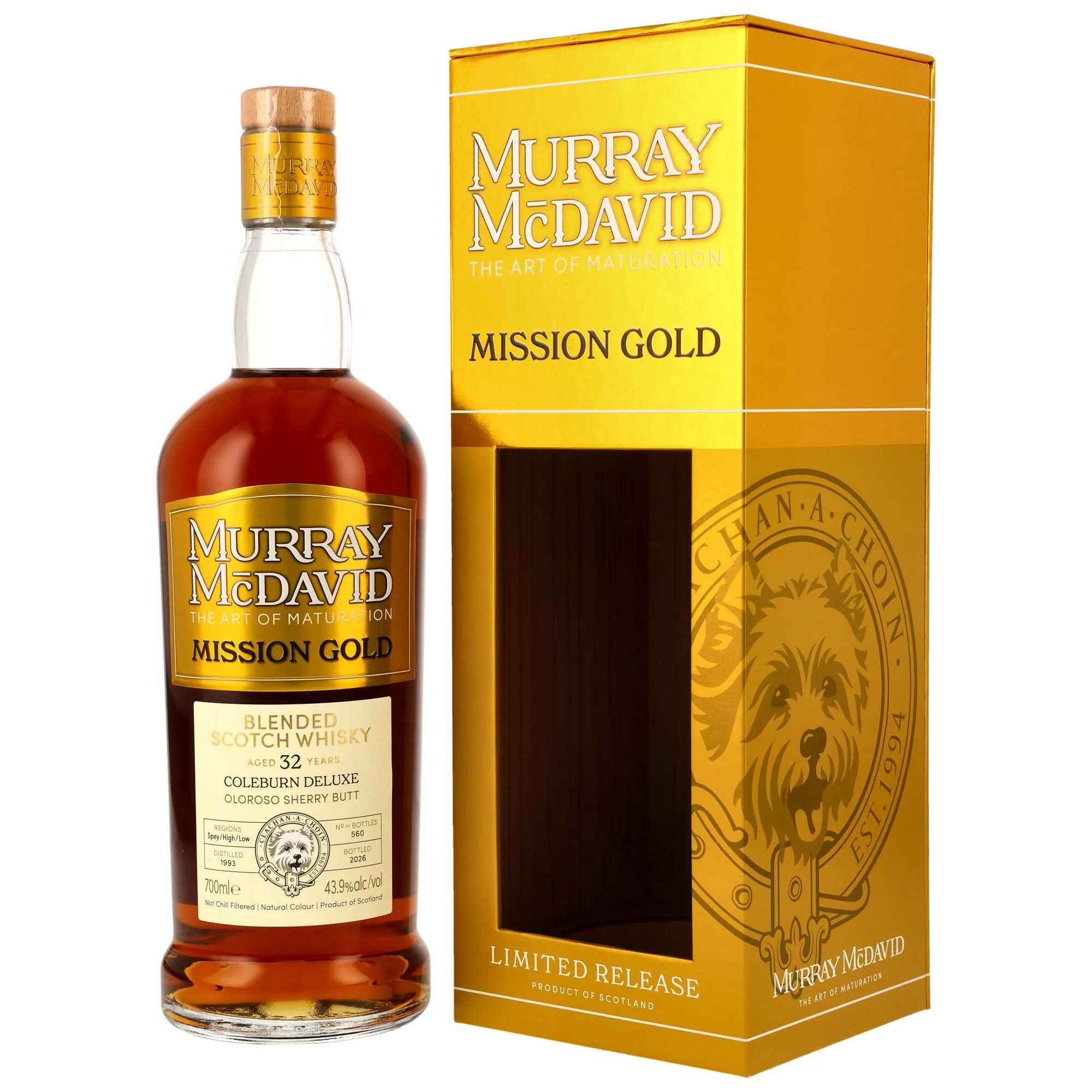 Coleburn Deluxe 1993/2026 - 32 Year Old - Blended Scotch Whisky - Oloroso Sherry Butt Finish - Murray McDavid