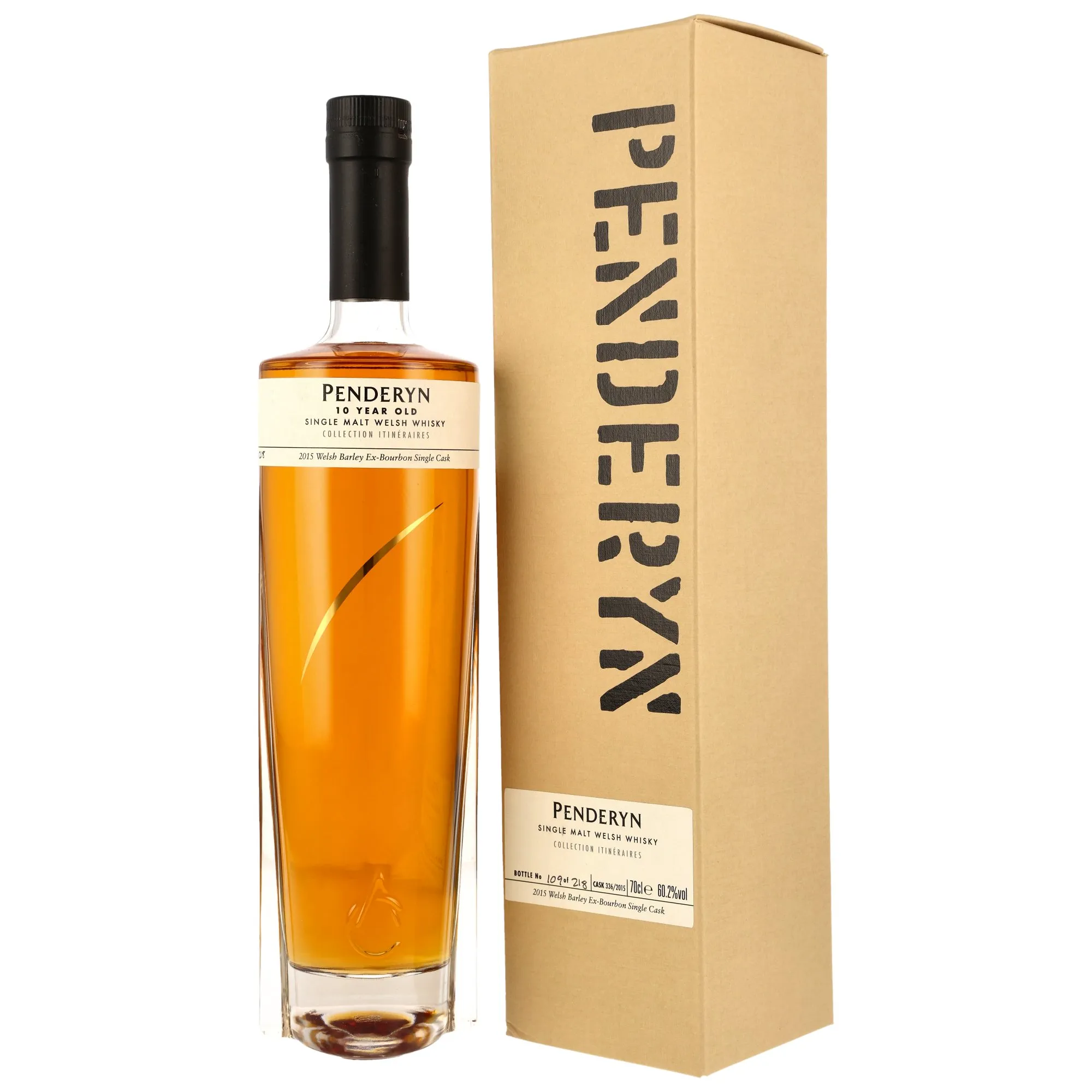 Penderyn 2015/2025 - 10 Jahre - Welsh Barley Bourbon Cask #336/2015