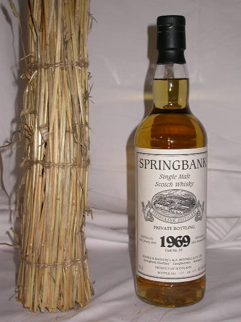 Springbank 1969/2003 Private Btl. Cask No. 55 47.6% vol. 0,7l
