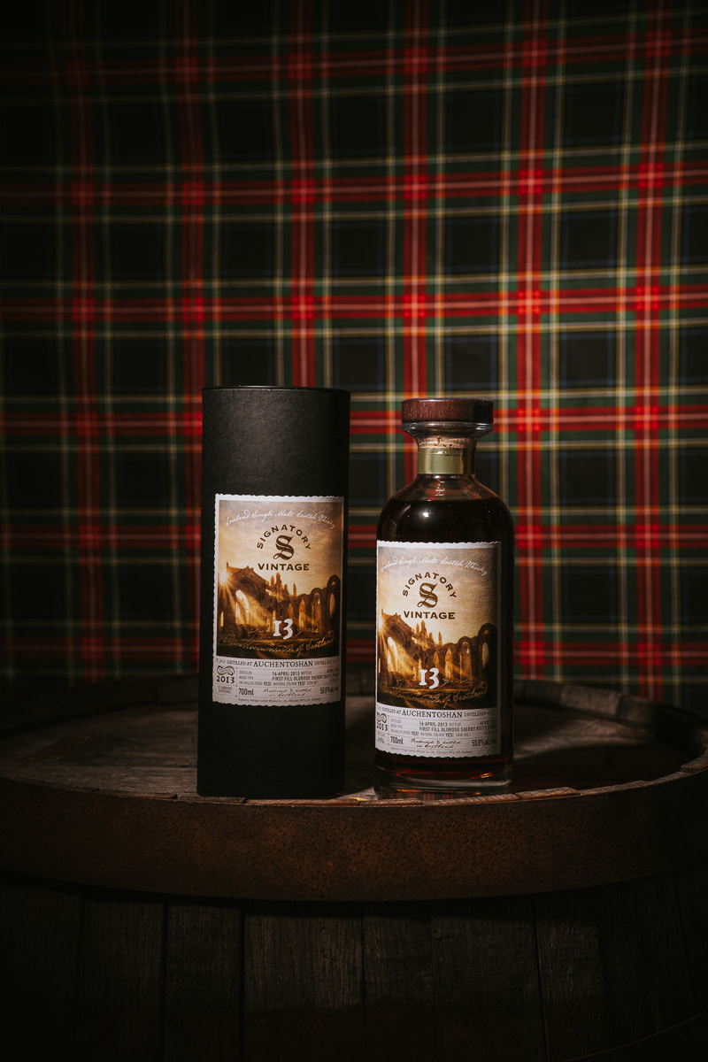 Auchentoshan 13 year old 1st-fill Oloroso Sherry Butts Finish - The Monuments of Scotland - Signatory
