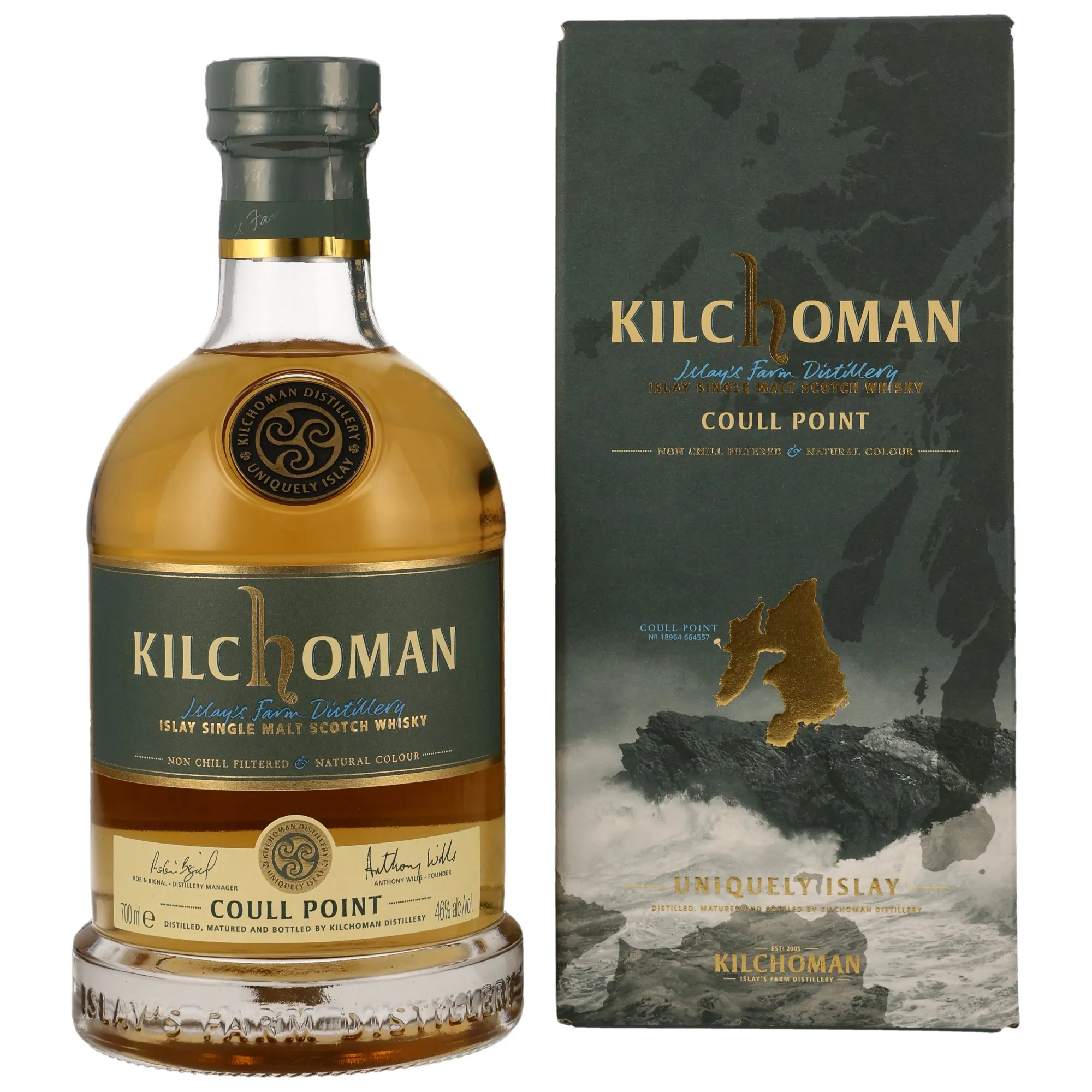 Kilchoman Coull Point, Bourbon & Oloroso Sherry Cask, 2013, 46%