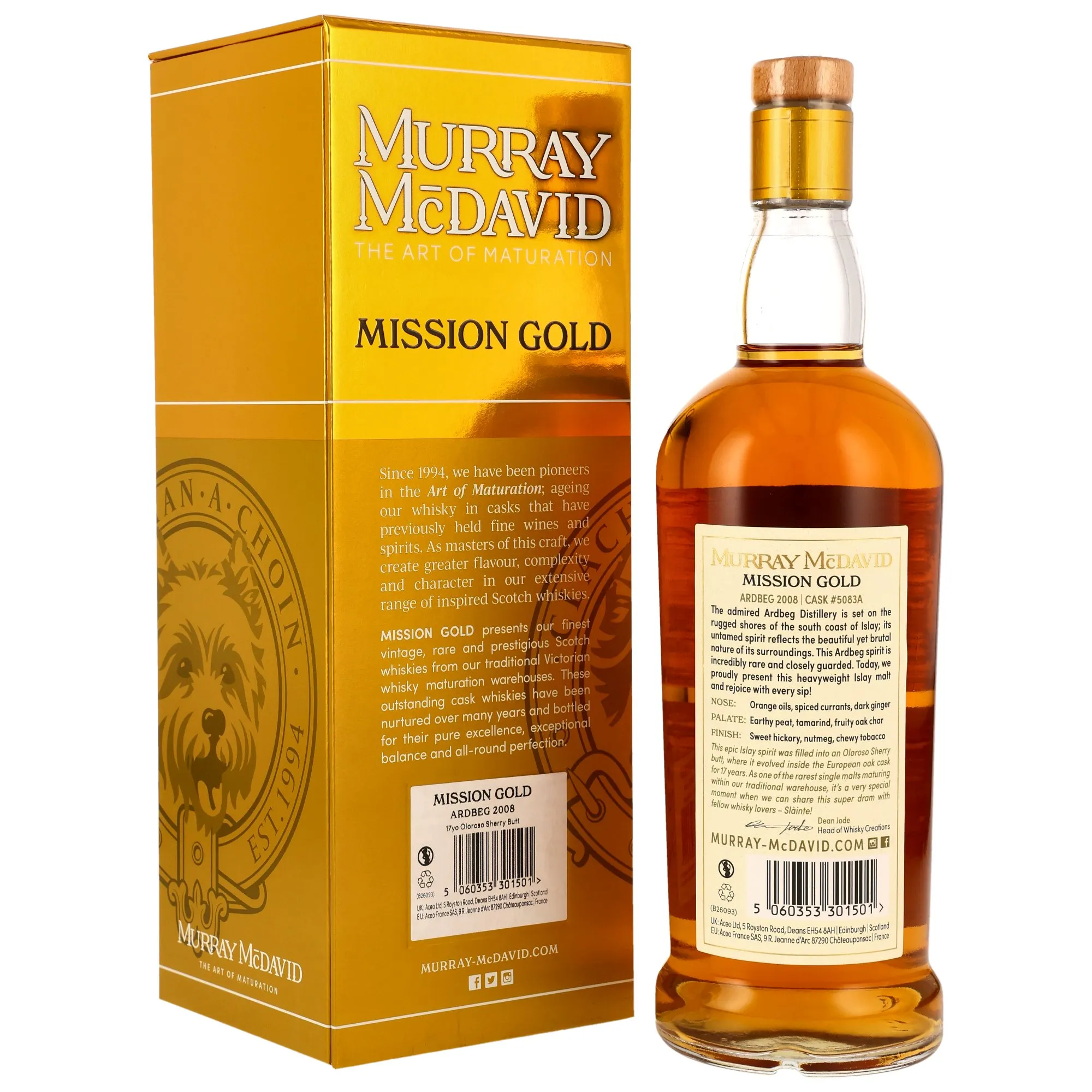 Ardbeg 2008/2026 - 17 Jahre - Oloroso Sherry Butt #5038A - Murray McDavid