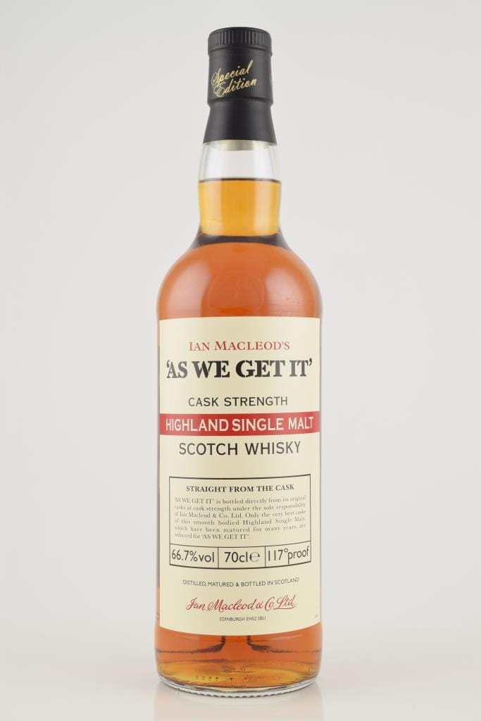 "AS WE GET IT" Highlands Ian MacLeod 66.7% vol. 0,7l
