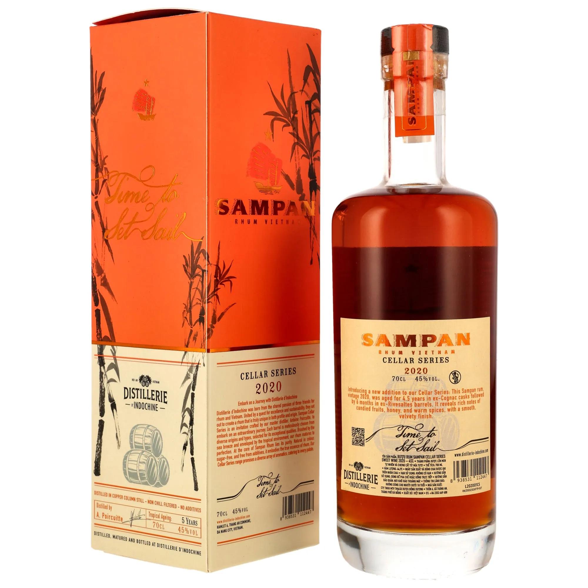 SAMPAN Rhum 2020/2025 - 5 Jahre - Cognac-Sweet Wine Cask - Cellar Series (Vietnam)