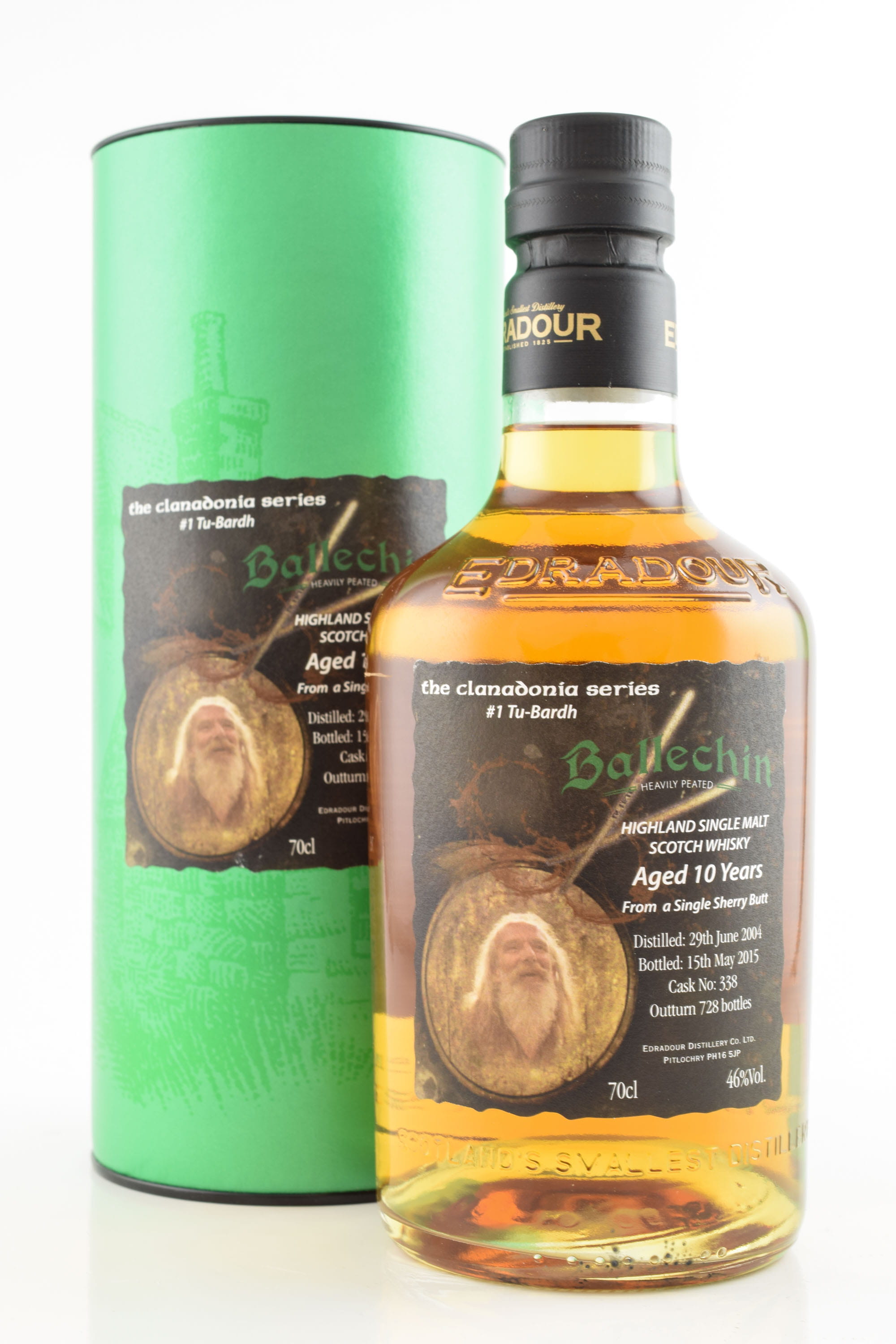 Ballechin 10 Jahre - Clanadonia Series #1 Tu-Bardh 46%vol. 0,7l