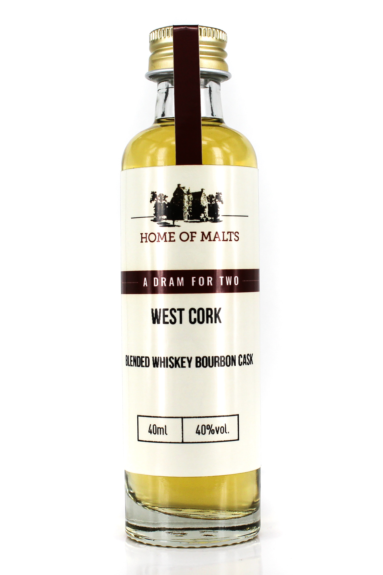 West Cork Blended Whiskey Bourbon Cask 40%vol. Sample 0,04l West Cork Blended Whiskey Bourbon Cask 40%vol. Sample 0,04l
