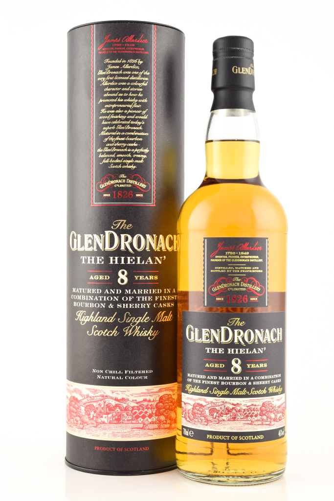 Glendronach 8 Year Old Hielan 46% vol. 0,7l Glendronach 8 Year Old Hielan 46% vol. 0,7l