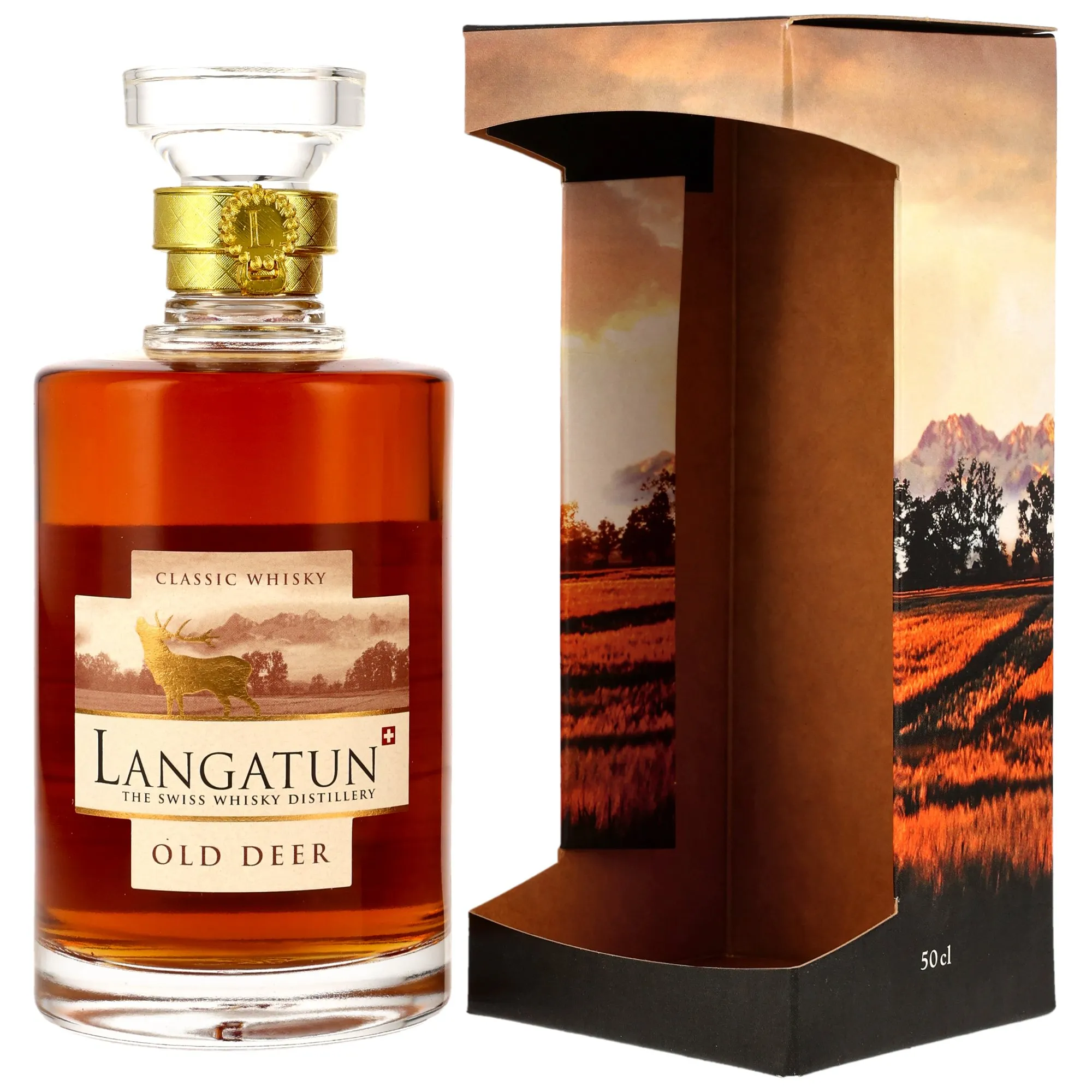 Langatun Old Deer Classic Whisky, Sherry & Chardonnay Cask, Batch No. 377/02/25, 46%