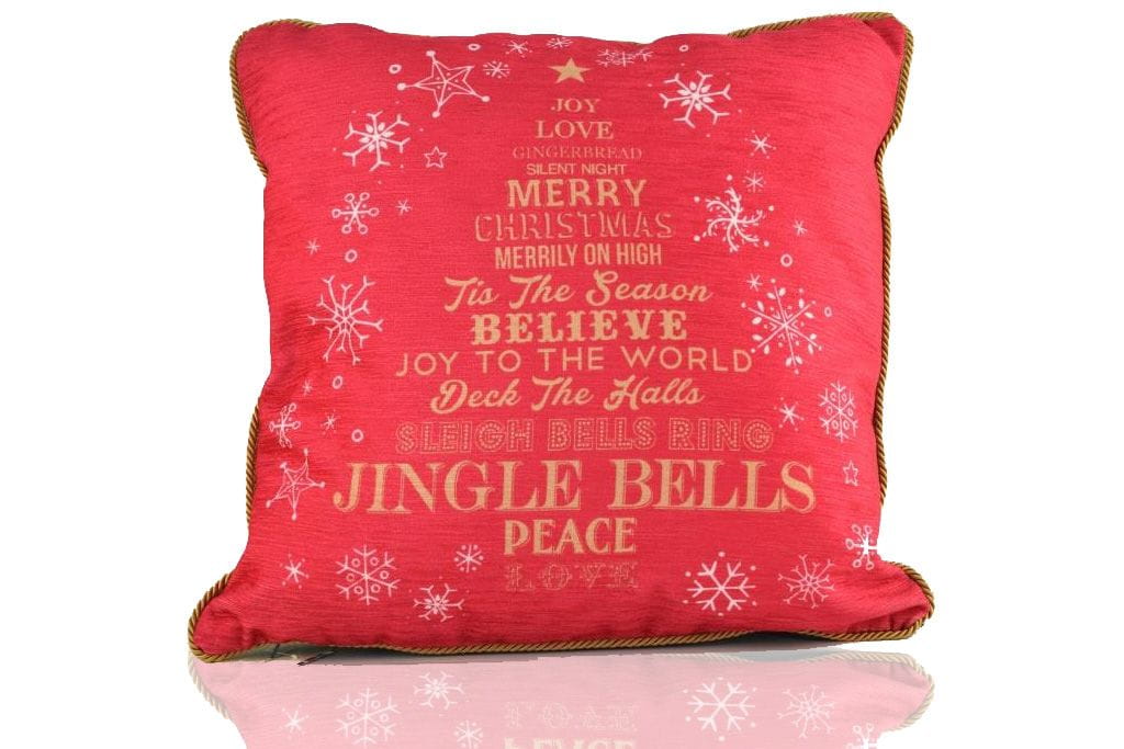 Jingle Bells Christmas pillow Christmas - Evans Lichfield about 40x40cm
