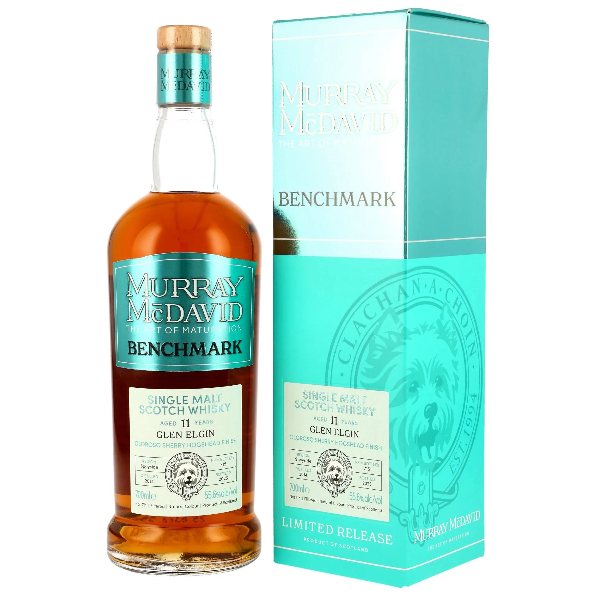 Glen Elgin Benchmark 11 Year Old, Oloroso Sherry Cask, 2014, Murray McDavid, 55.6%