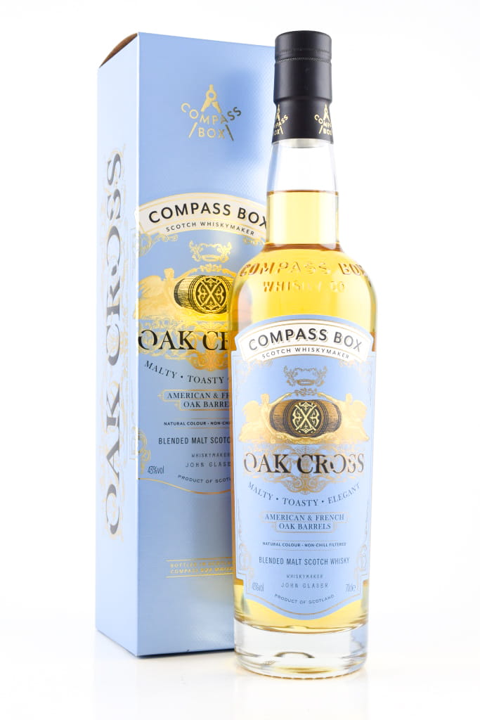 Oak Cross Compass Box 43% vol. 0,7l Oak Cross Compass Box 43% vol. 0,7l