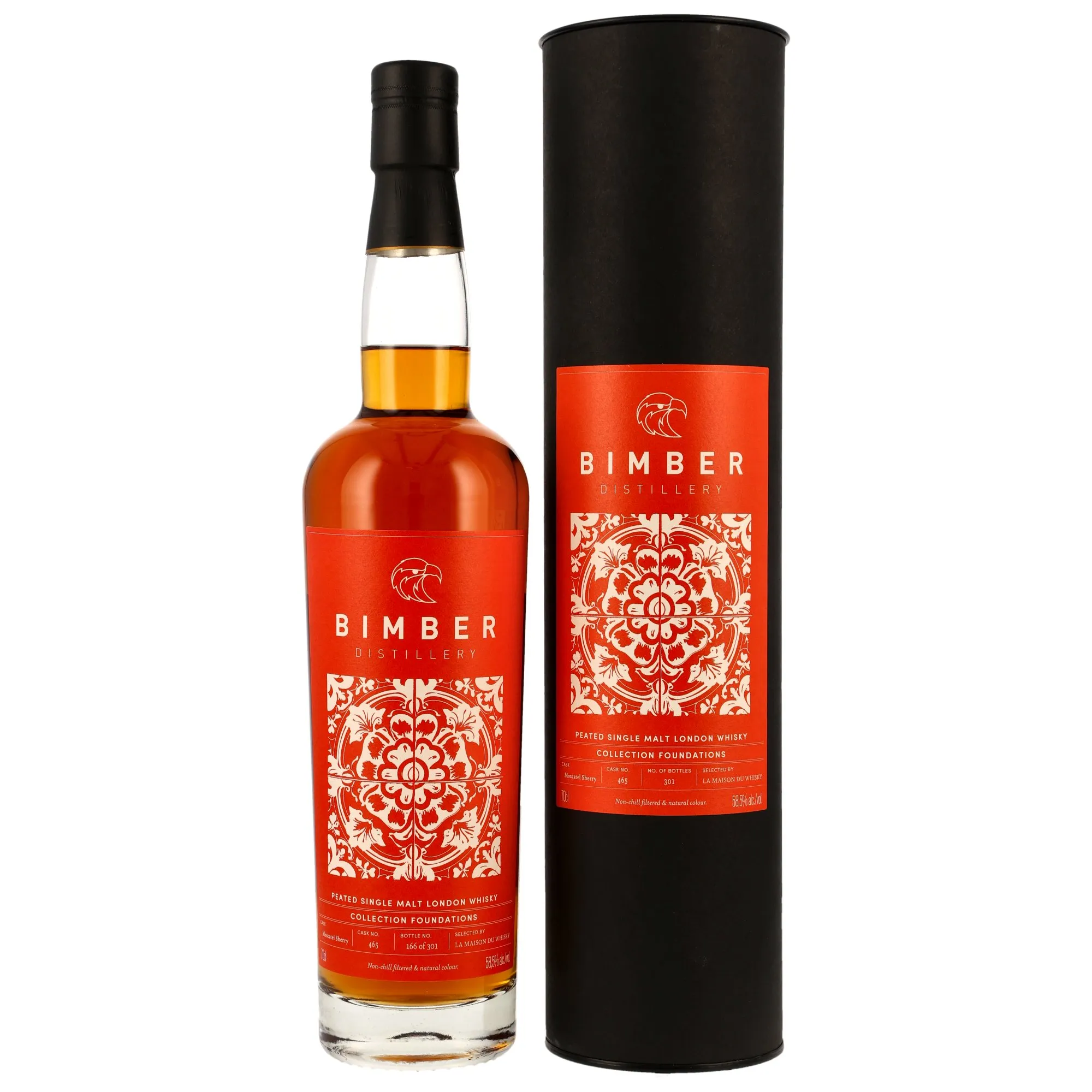 Bimber Peated Single Malt - Moscatel Sherry - Foundations, Moscatel Sherry Cask, Cask #465, 58.5%