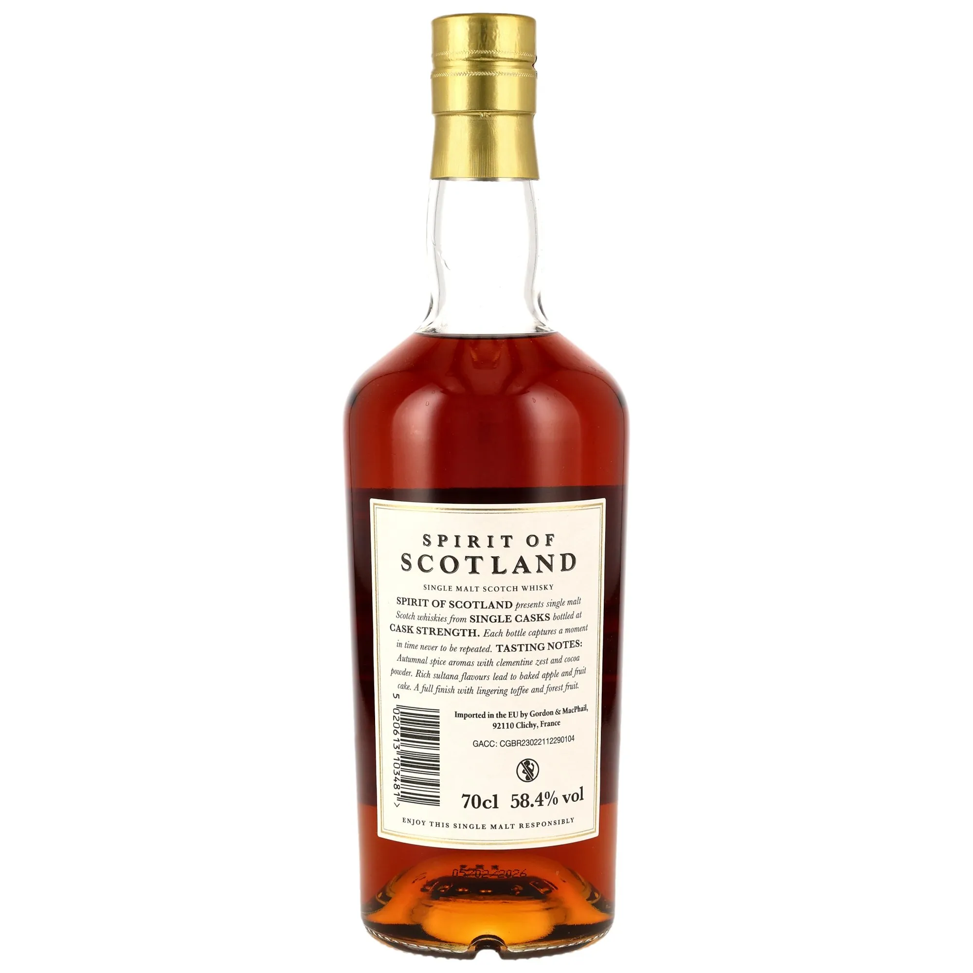 Glen Grant 2015/2026 - 10 Year Old - 1st Fill Sherry Hogshead #5846 - G&M Spirit of Scotland