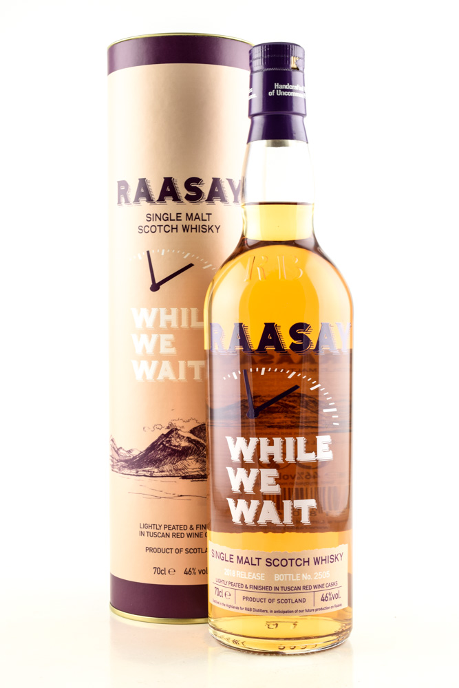 Raasay While we wait 2018 Release 46%vol. 0,7l Raasay While we wait 2018 Release 46%vol. 0,7l