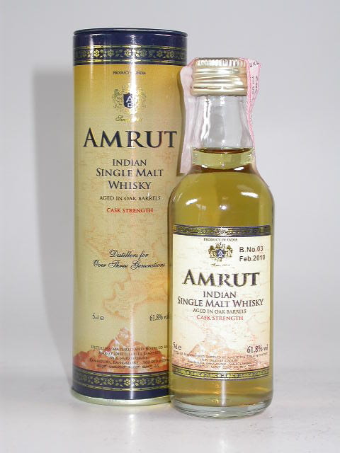 Amrut Cask Strength Bottled February 2010 - Indien - 61,8%vol. 0,05l