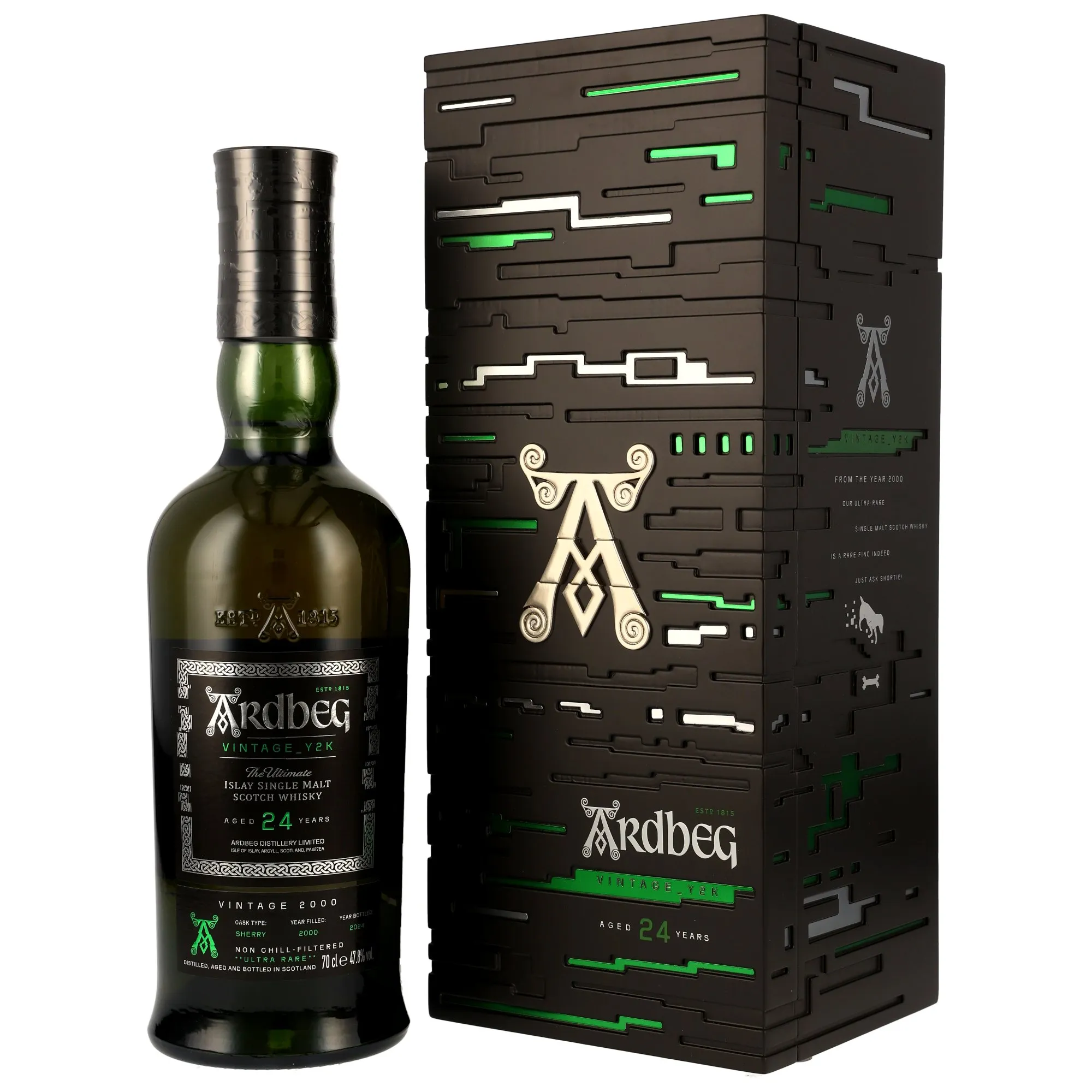 Ardbeg Vintage Y2K 24 Year Old, Bourbon & Amontillado Sherry Cask, 2024, 47.8%