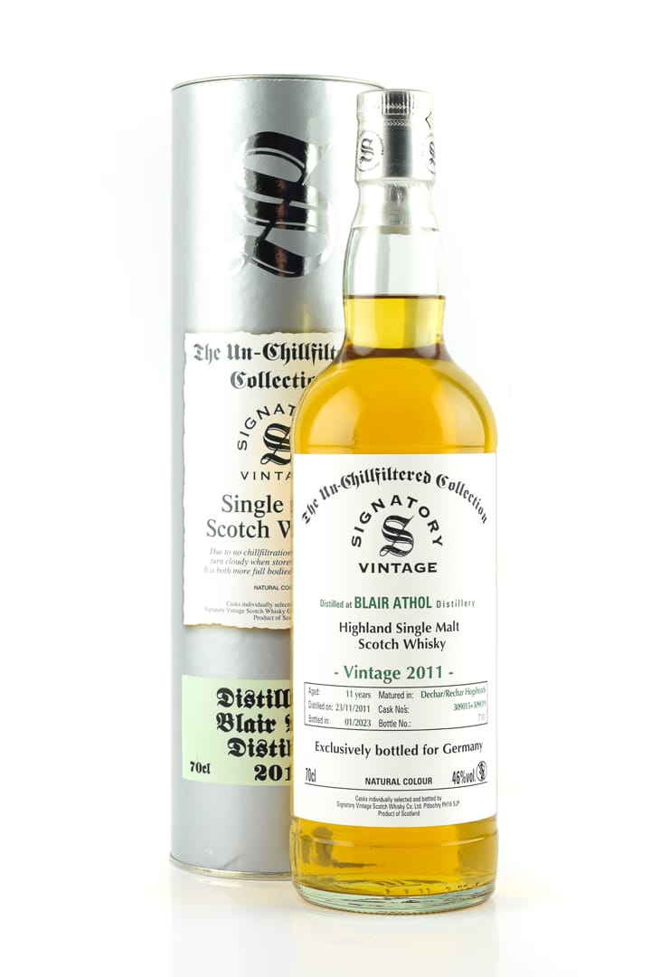 Blair Athol 11 Jahre Dechar/Rechar Hogsheads Un-Chillfiltered Signatory