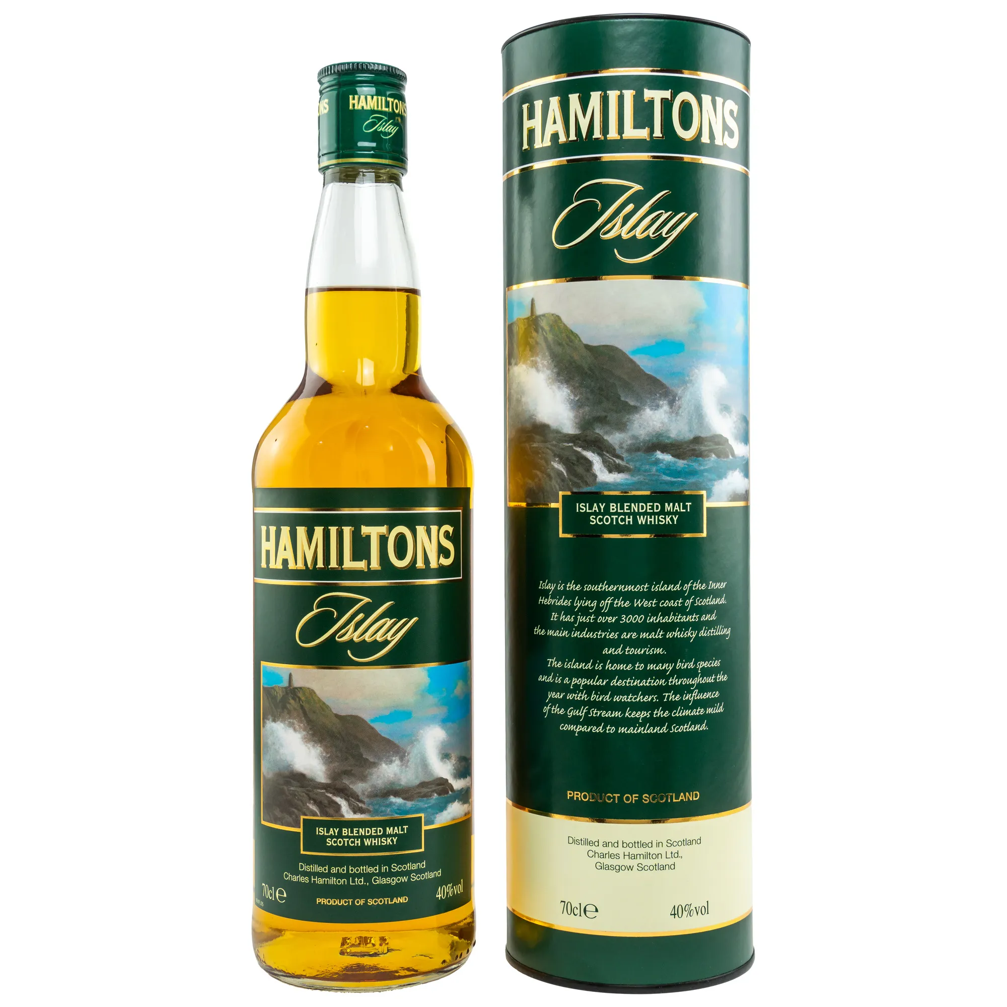 Hamiltons Islay Blended Malt, Charles Hamilton Ltd, 40%