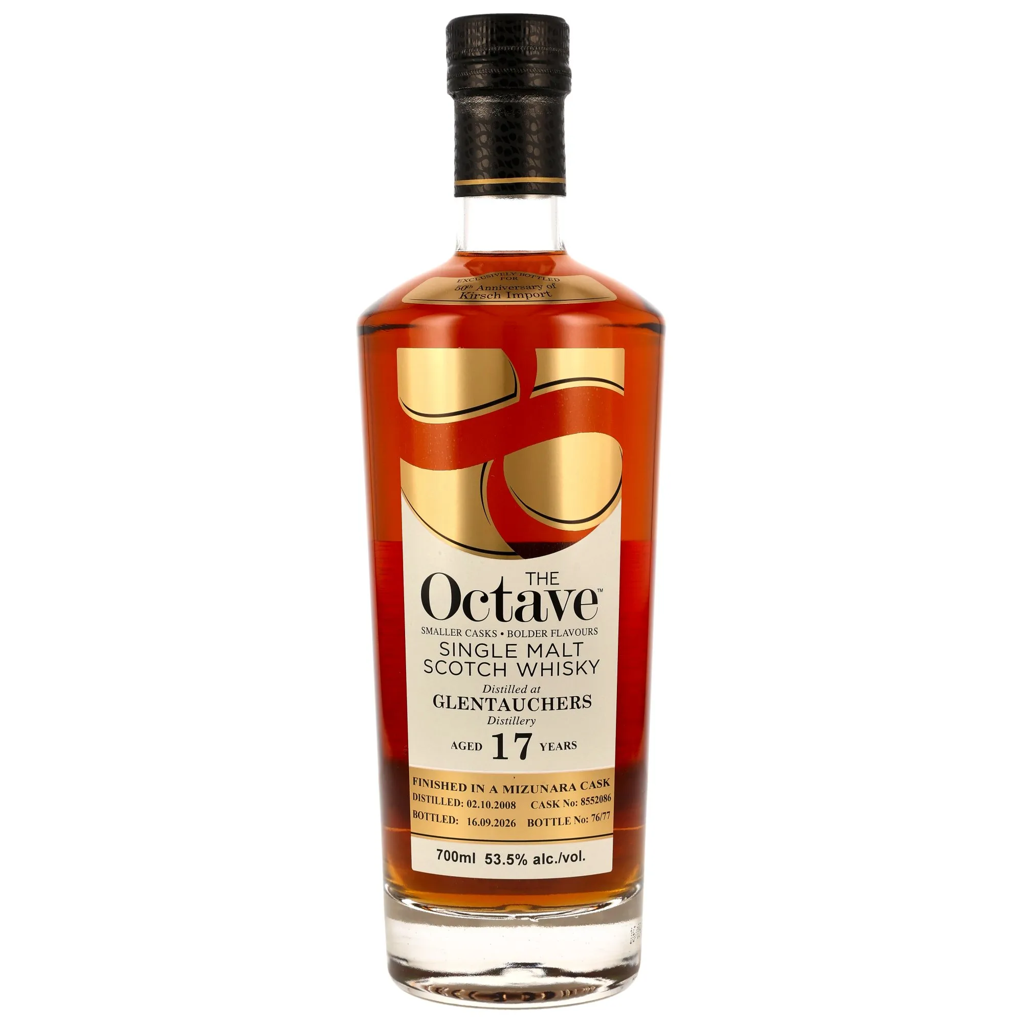 Glentauchers 2008/2026 - 17 Jahre - Mizunara Cask Finish #8552086 - The Octave - 50th Anniversary Kirsch Import