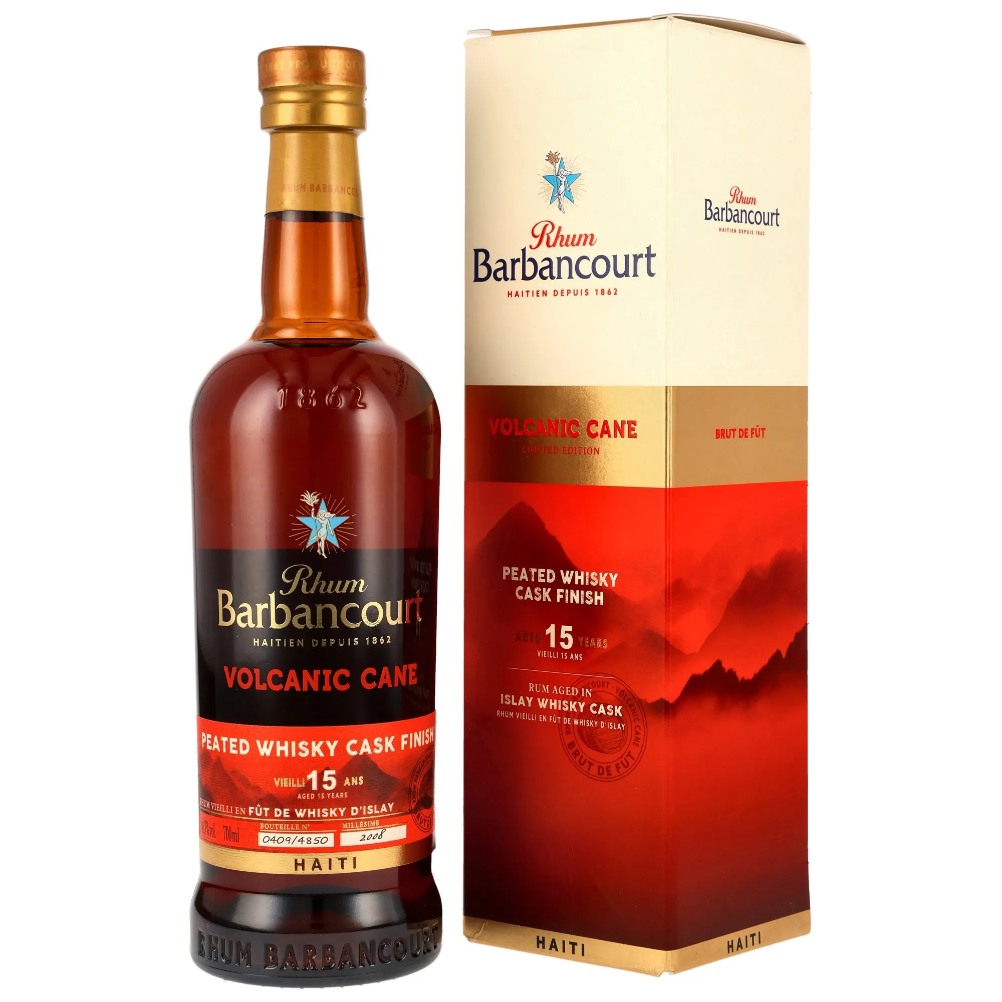 Barbancourt Rhum 15 Jahre Volcanic Cane Peated Whisky Cask