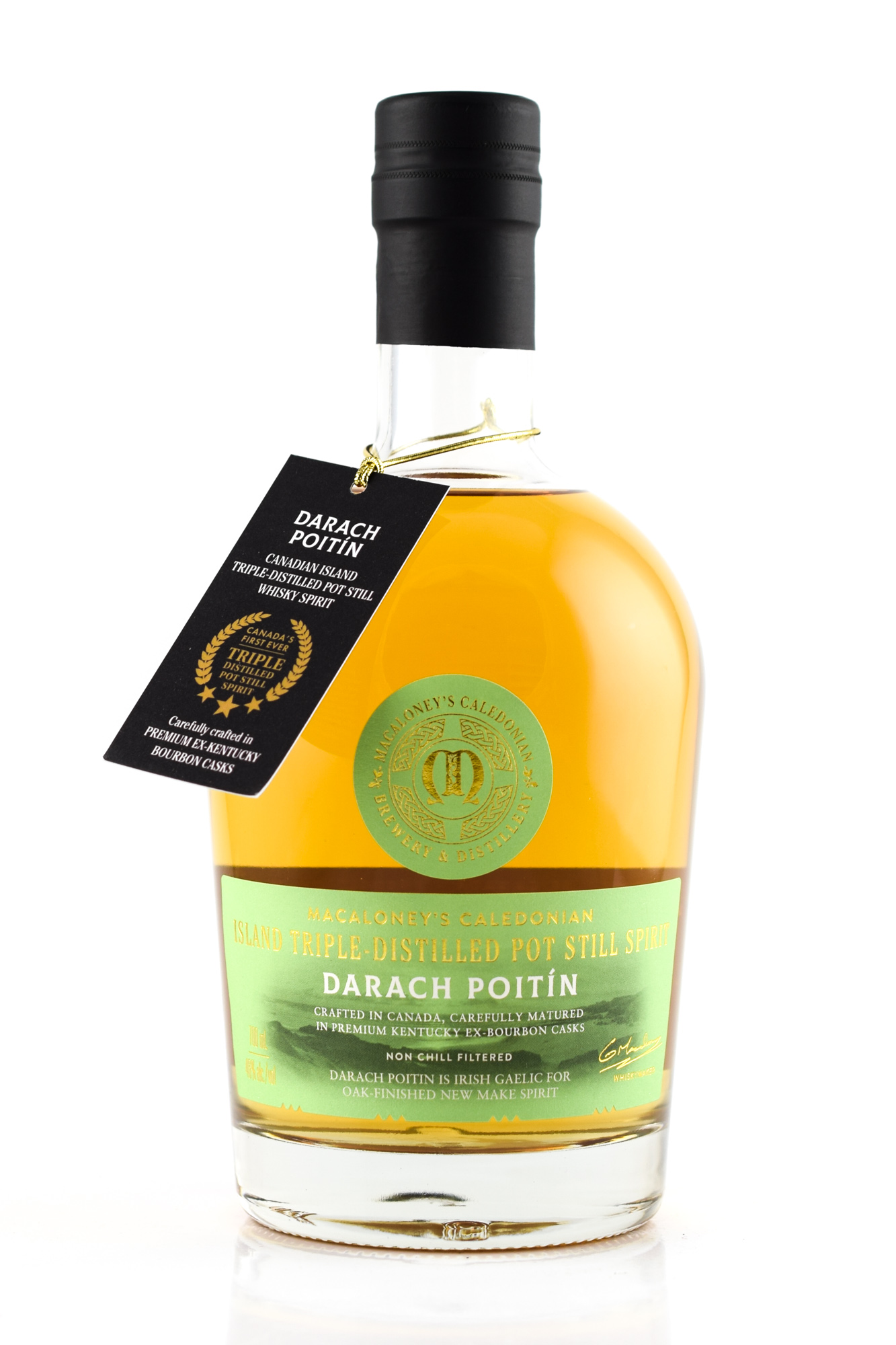 Darach Poitín Macaloney's Caledonian Triple Distilled Pot Still Spirit 46%vol. 0,7l