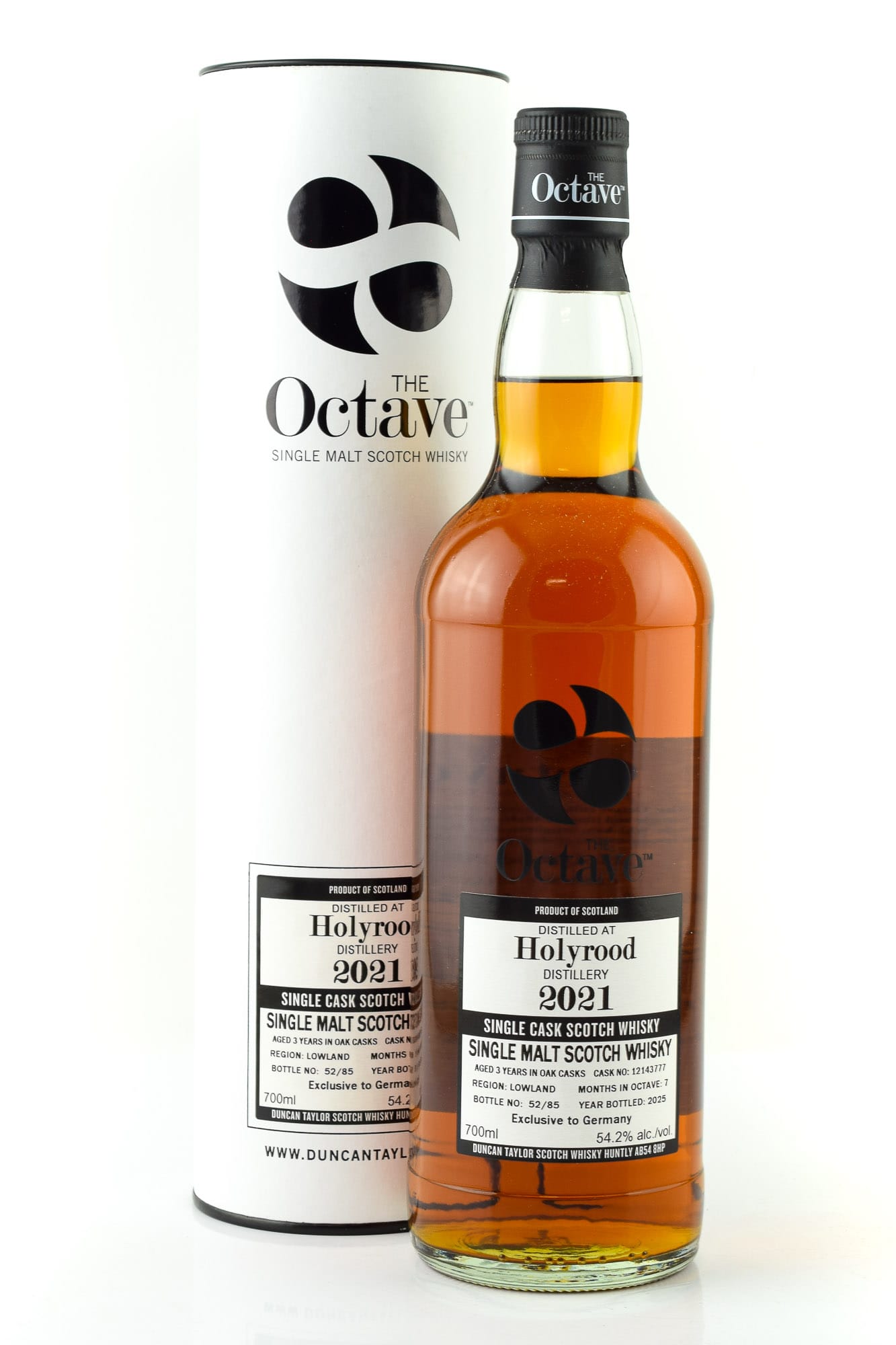 Holyrood 3 year old Sherry Octave Cask #12143777 The Octave Duncan Taylor 