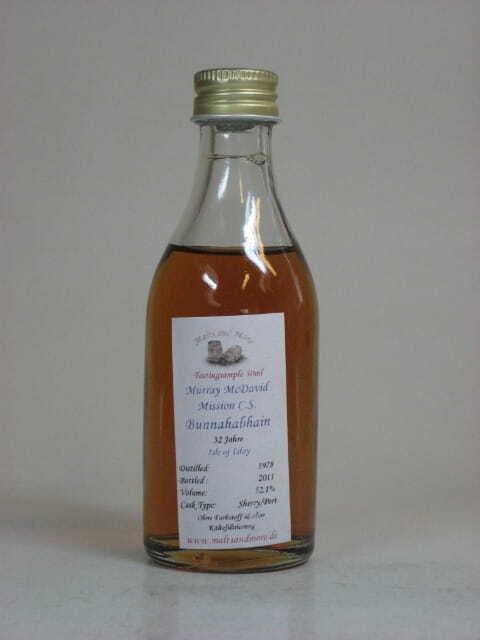 Bunnahabhain 1978/2011 Sherry/Port Murray McDavid Mission C.S. 52,1%vol. Sample 0,05l