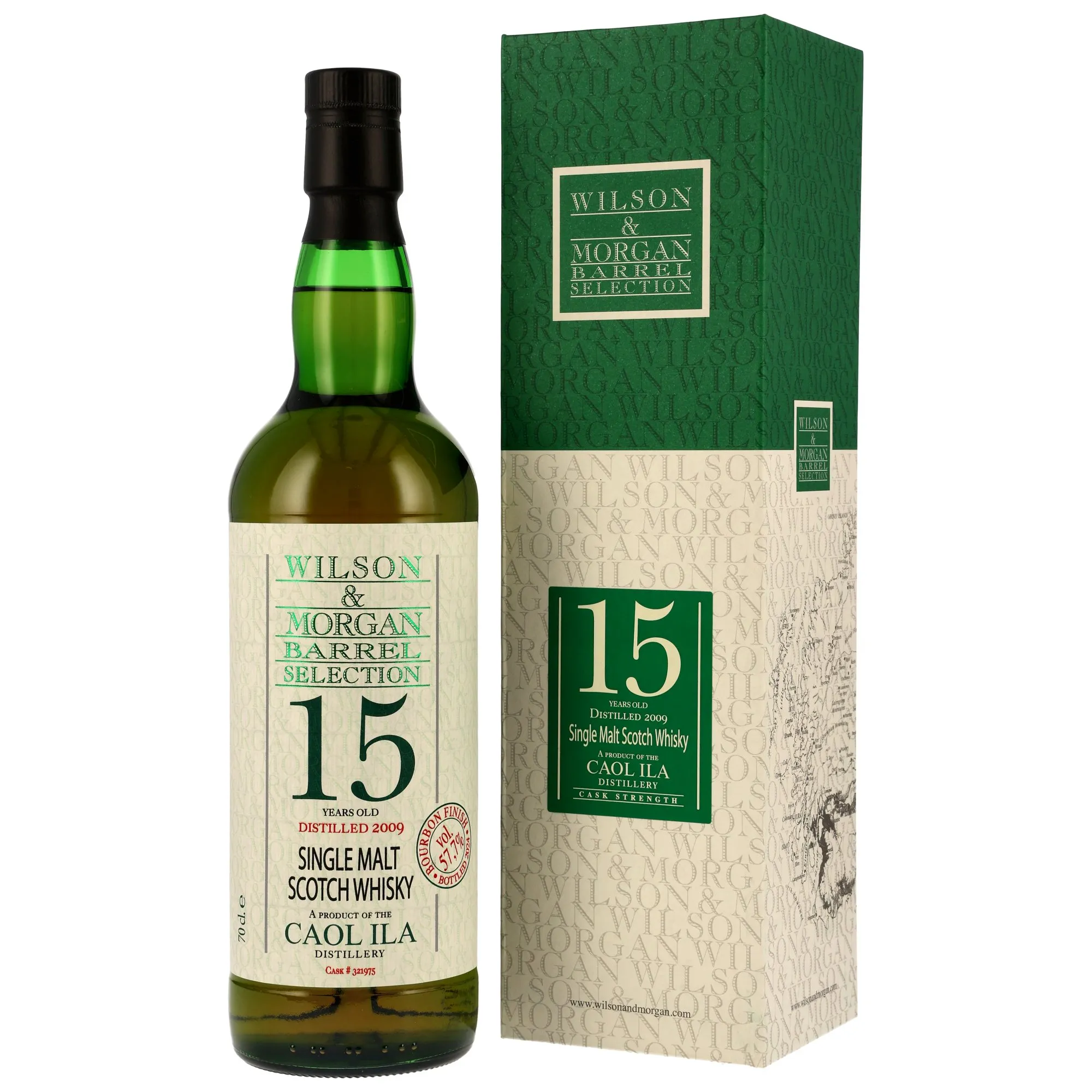 Caol Ila 2009/2024 - 15 Year Old - 1st Fill Bourbon Cask Finish #321975 - Wilson & Morgan