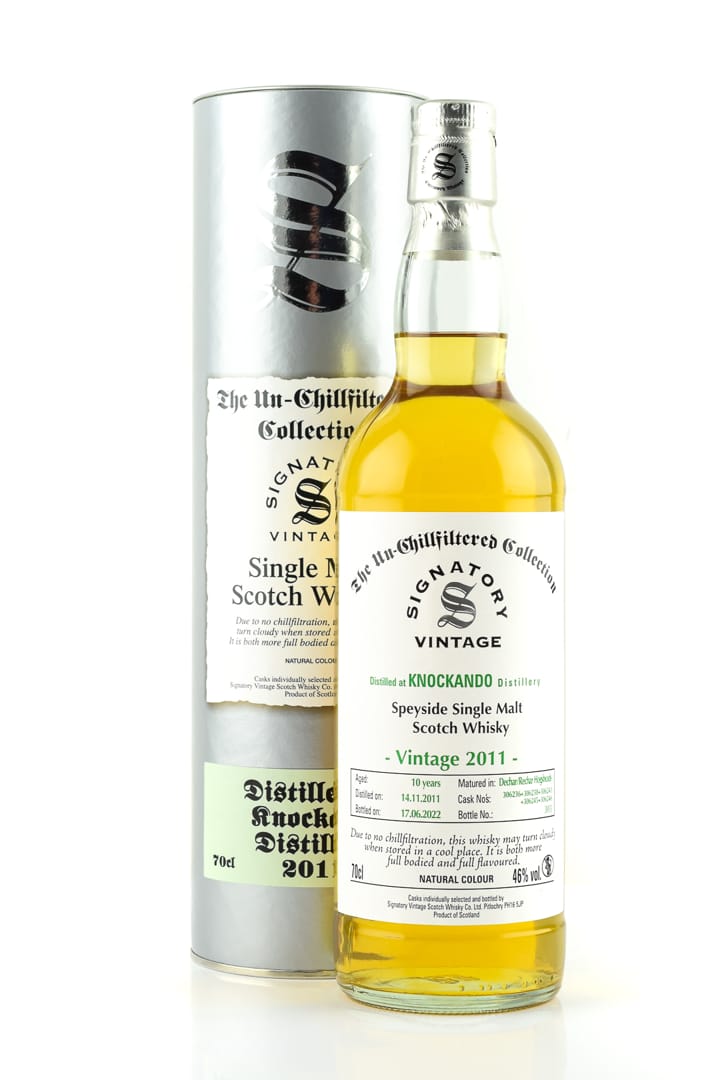 Knockando 10 Jahre Dechar/Rechar Hogsheads Un-Chillfiltered Signatory