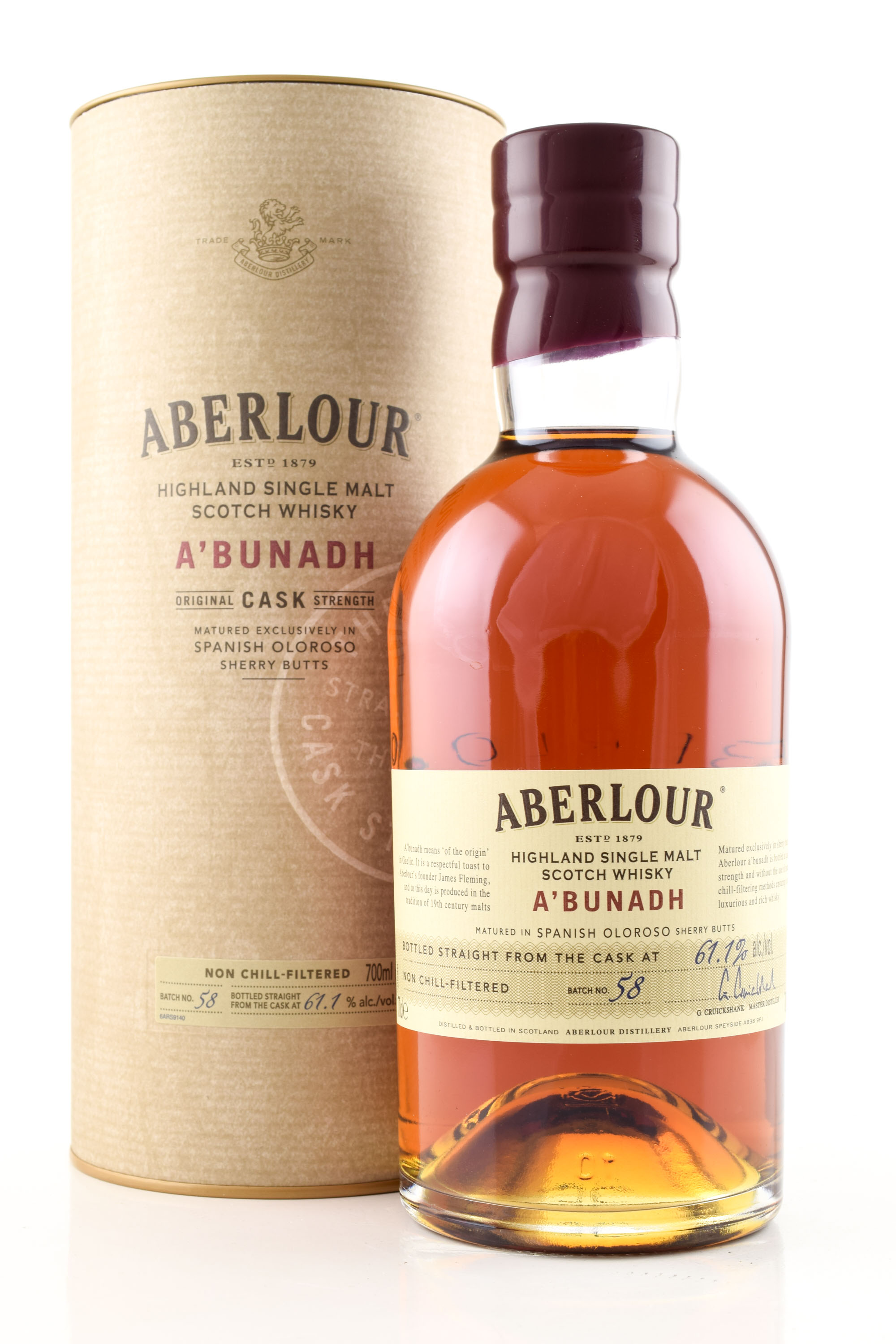 Aberlour a'bunadh Batch No. 58 61.1% vol. 0,7l Aberlour a'bunadh Batch No. 58 61.1% vol. 0,7l