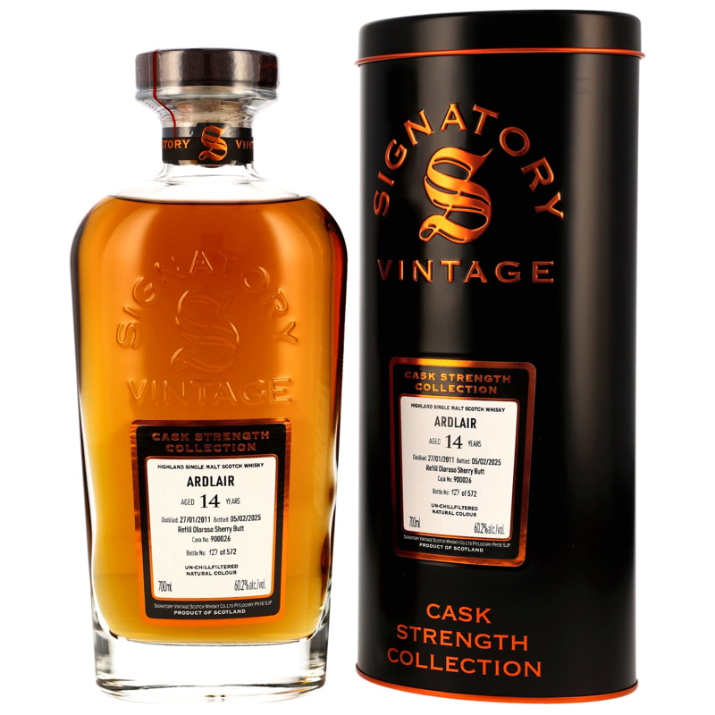 Ardlair 14 Jahre Refill Oloroso Sherry Butt #900026 Signatory Cask Strength Coll.