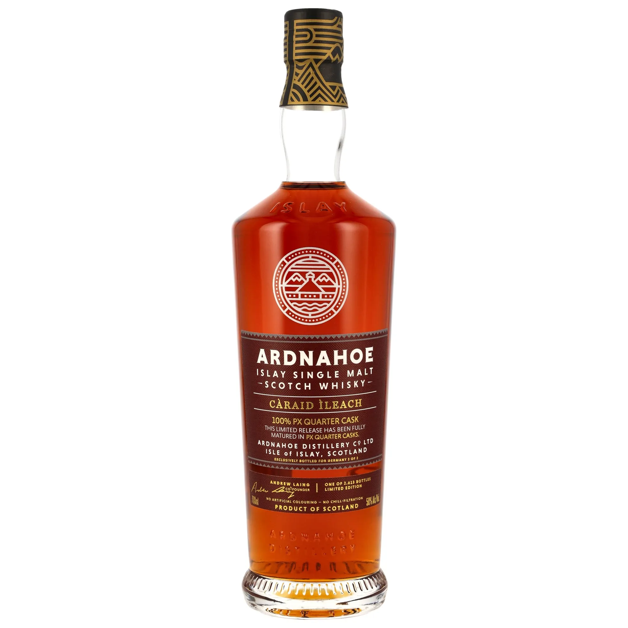 Ardnahoe Càraid Ileach 100% PX Quarter Cask Limited Edition 2025, PX Quarter Cask, Batch Edition No. 2, 2025, 50%