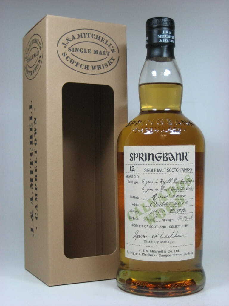 Springbank 12 Jahre 2000/2012 Wood Expressions Bourbon/Calvados  52,7%vol. 0,7l
