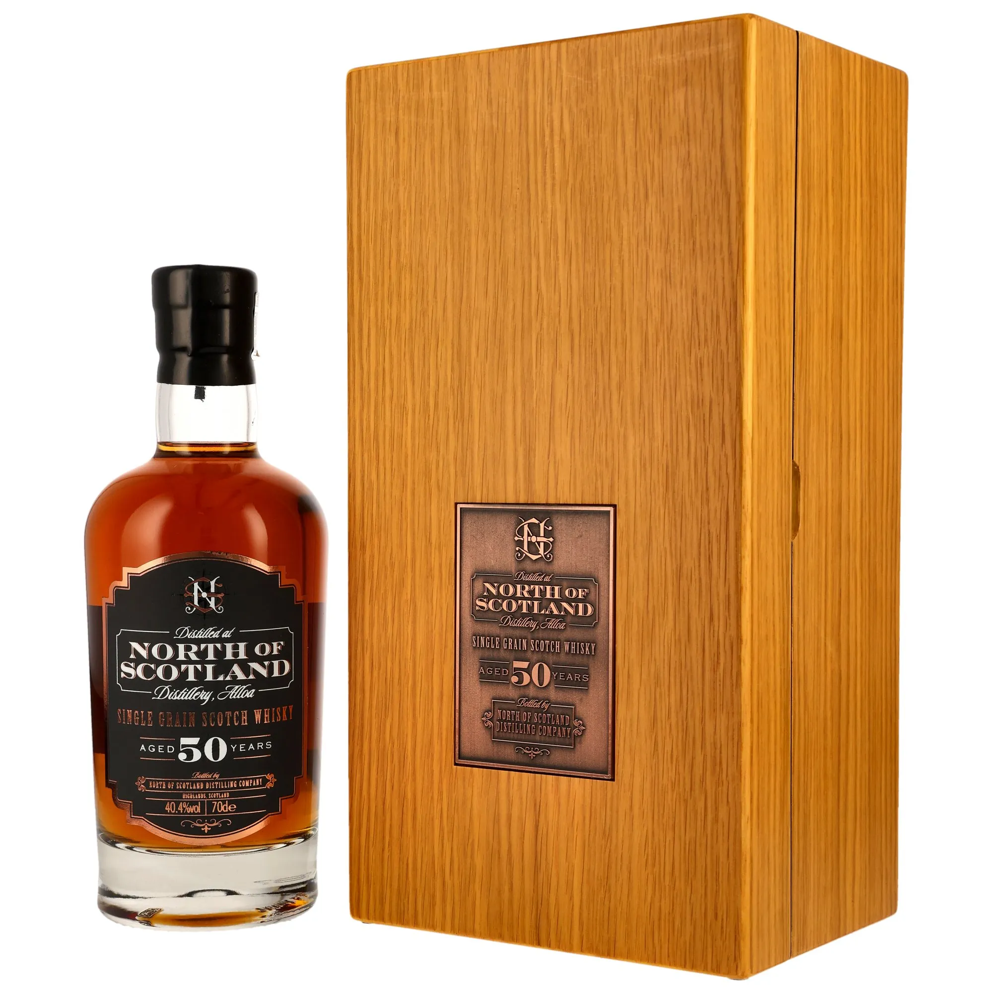 North of Scotland 50 Year Old Single Grain - in Holzbox