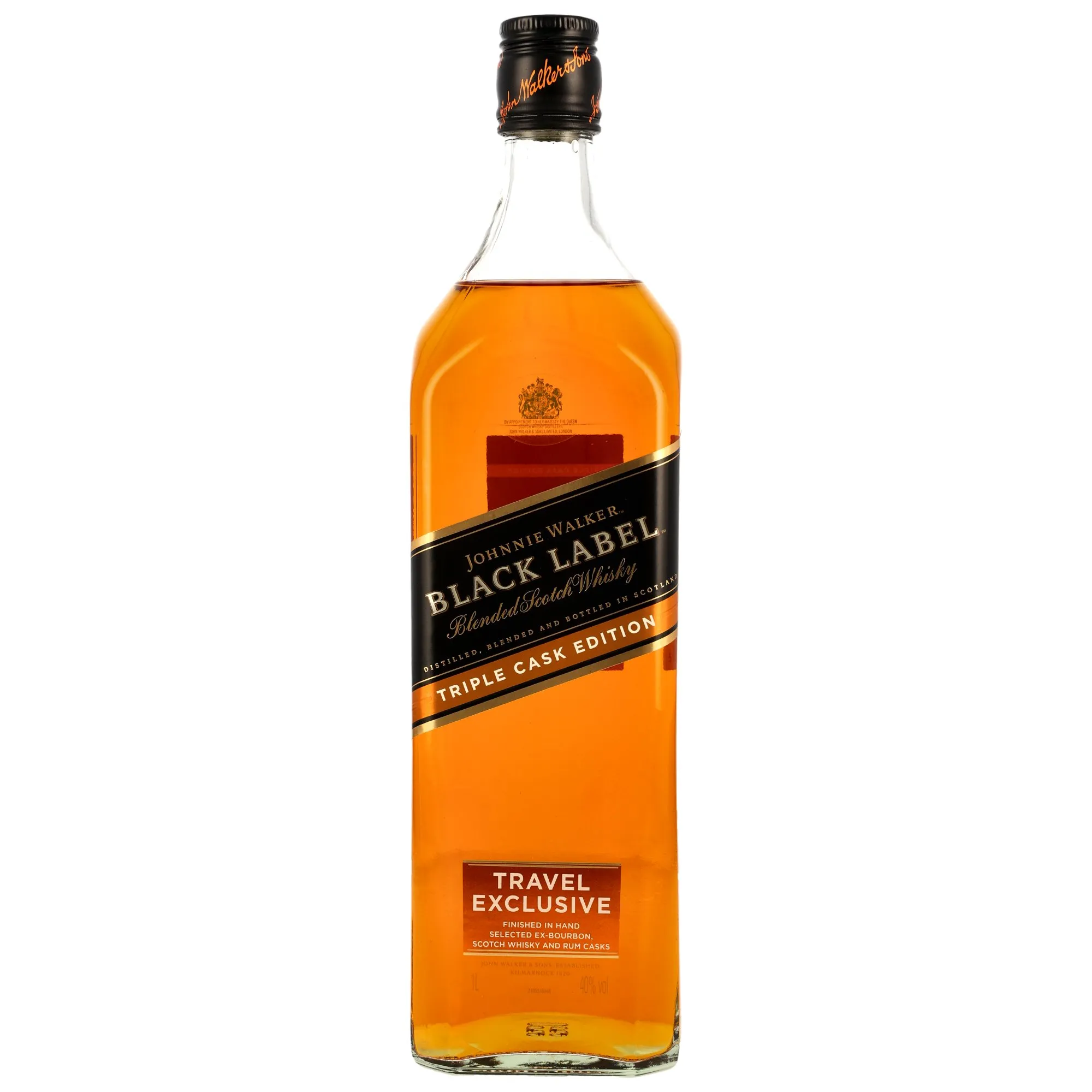 Johnnie Walker Black Label Triple Cask Edition, Bourbon, Scotch & Rum Cask, 2018, 40%