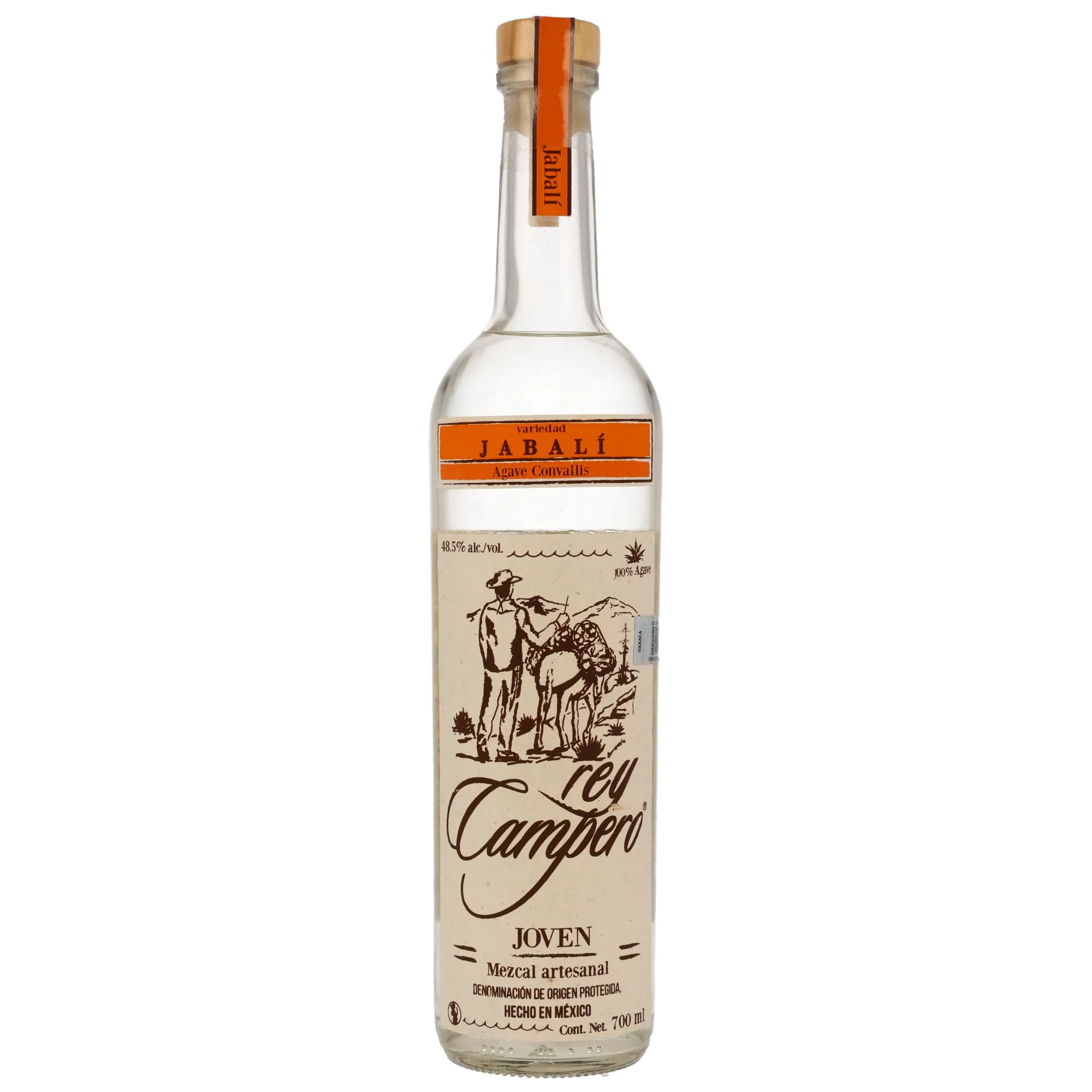 Rey Campero Jabali Mezcal artesanal - Joven - 48,5%