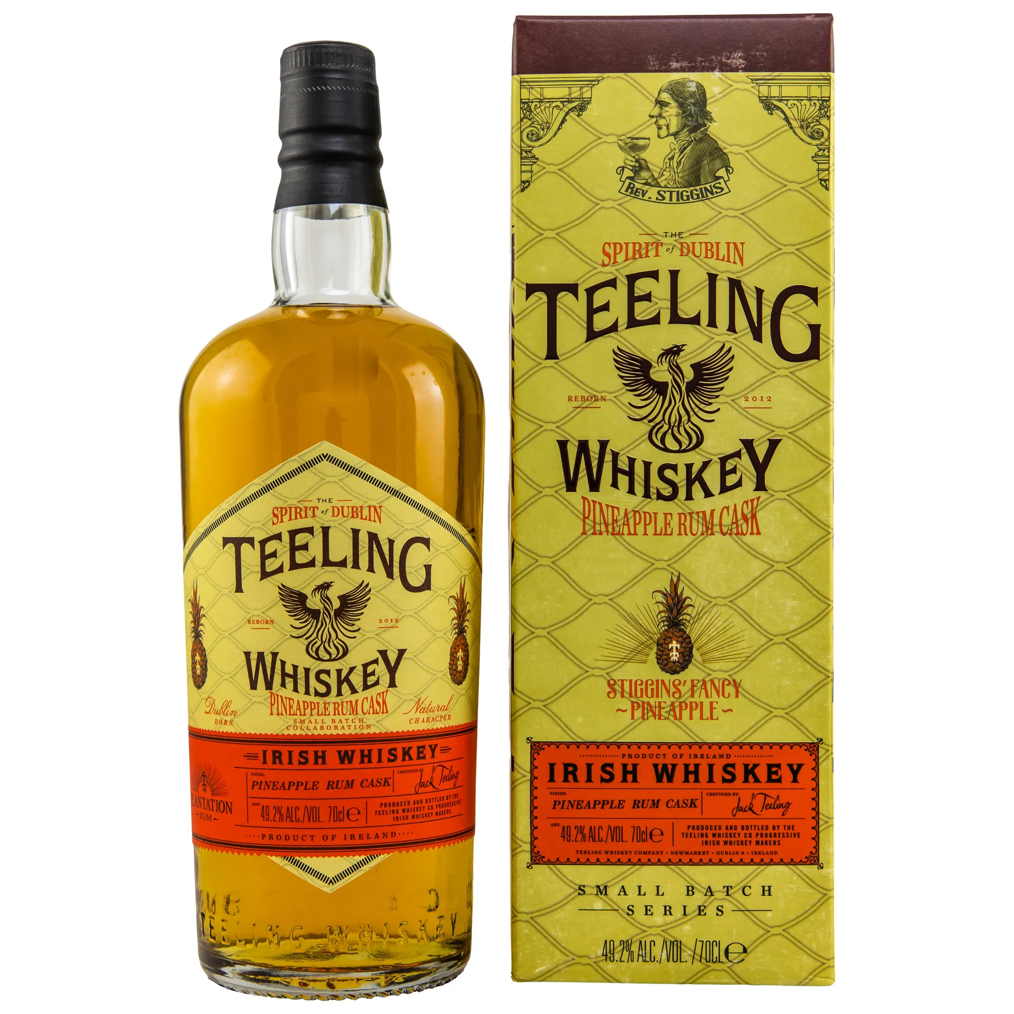 Teeling Pineapple Rum Cask, Bourbon Cask & Pineapple Rum Cask Finish, 49.2%