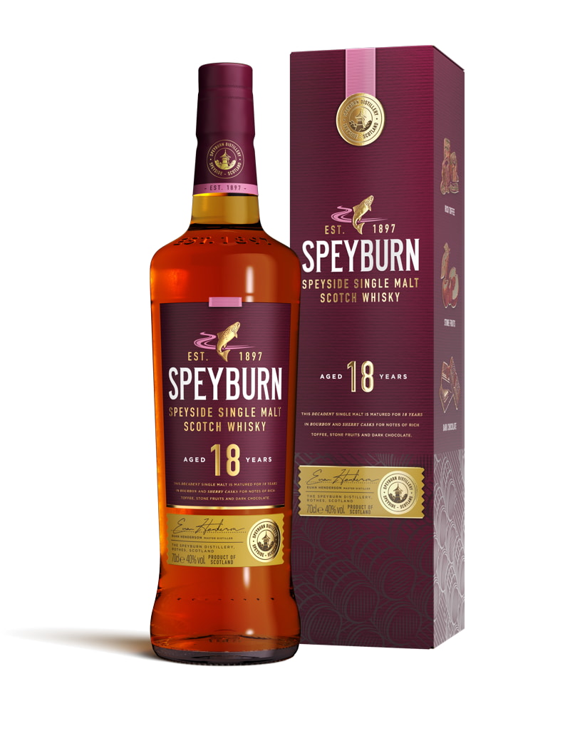 Speyburn 18 Year Old, Bourbon & Sherry Cask, 2018, 40%